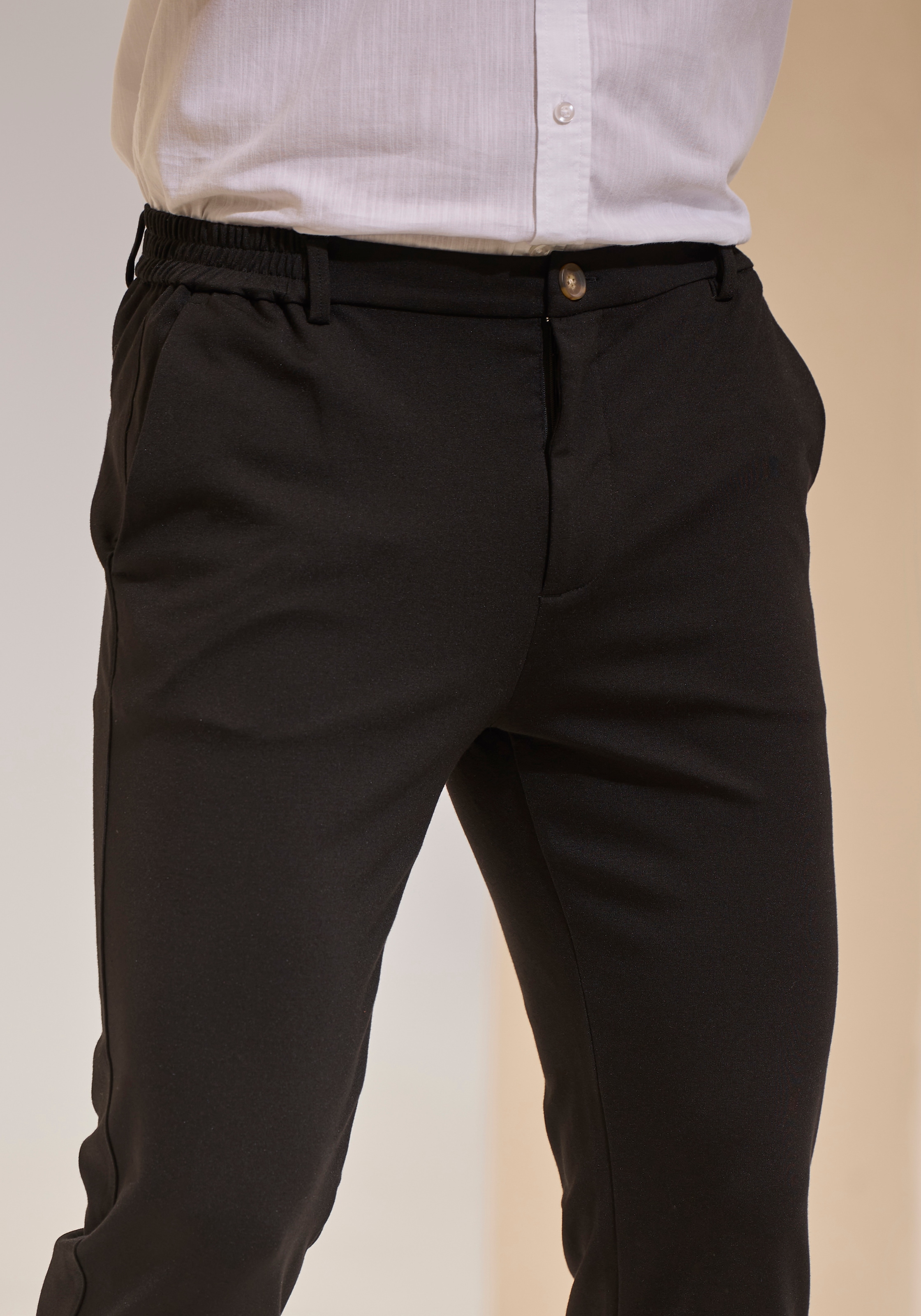 H.I.S Pantalon en tissu », Dehnbund-Hose mit seitlichem Gummizug, auch in grossen Grössen«  Komfortbund - besonders bequem