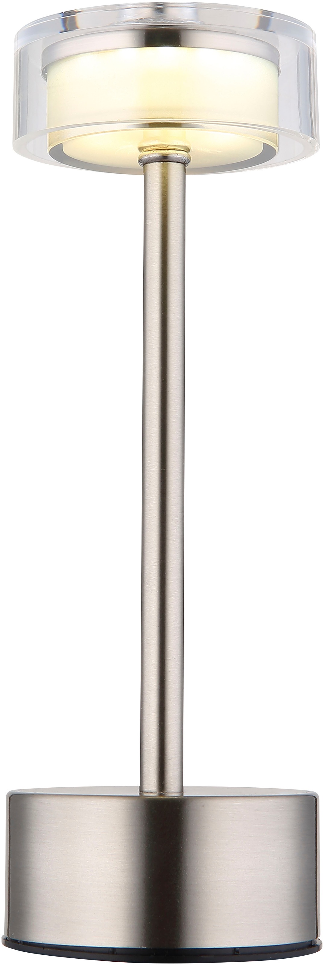 GLOBO LIGHTING Lampe de table LED »SHIRA« 1 cuis blanc chaud - blanc froid Akkutischleuchte, Touchdimmer, Lichttemperaturwechsel