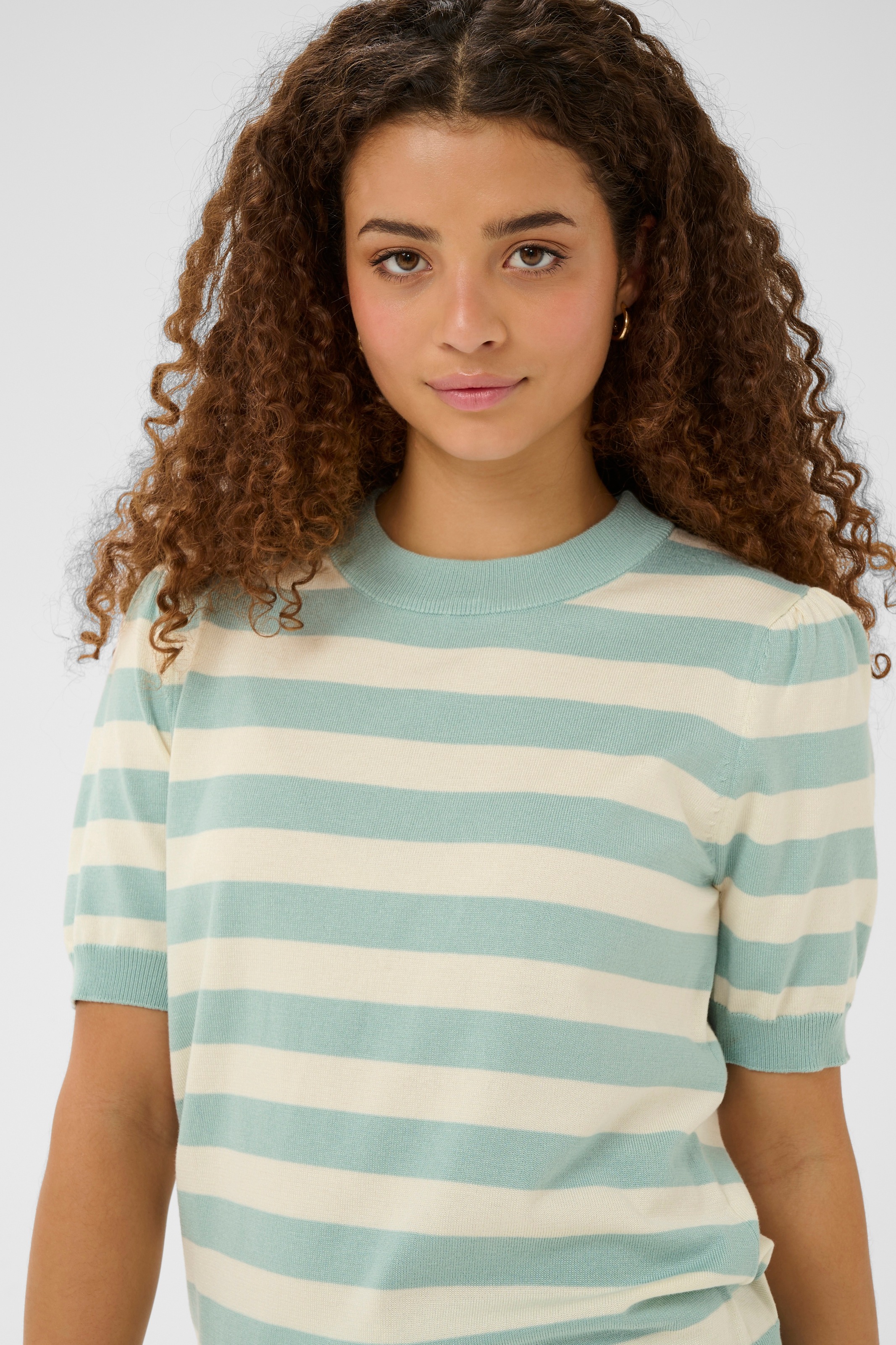 Saint Tropez Pull en tricot »MilaSZ SS Block Stripe Pullover«