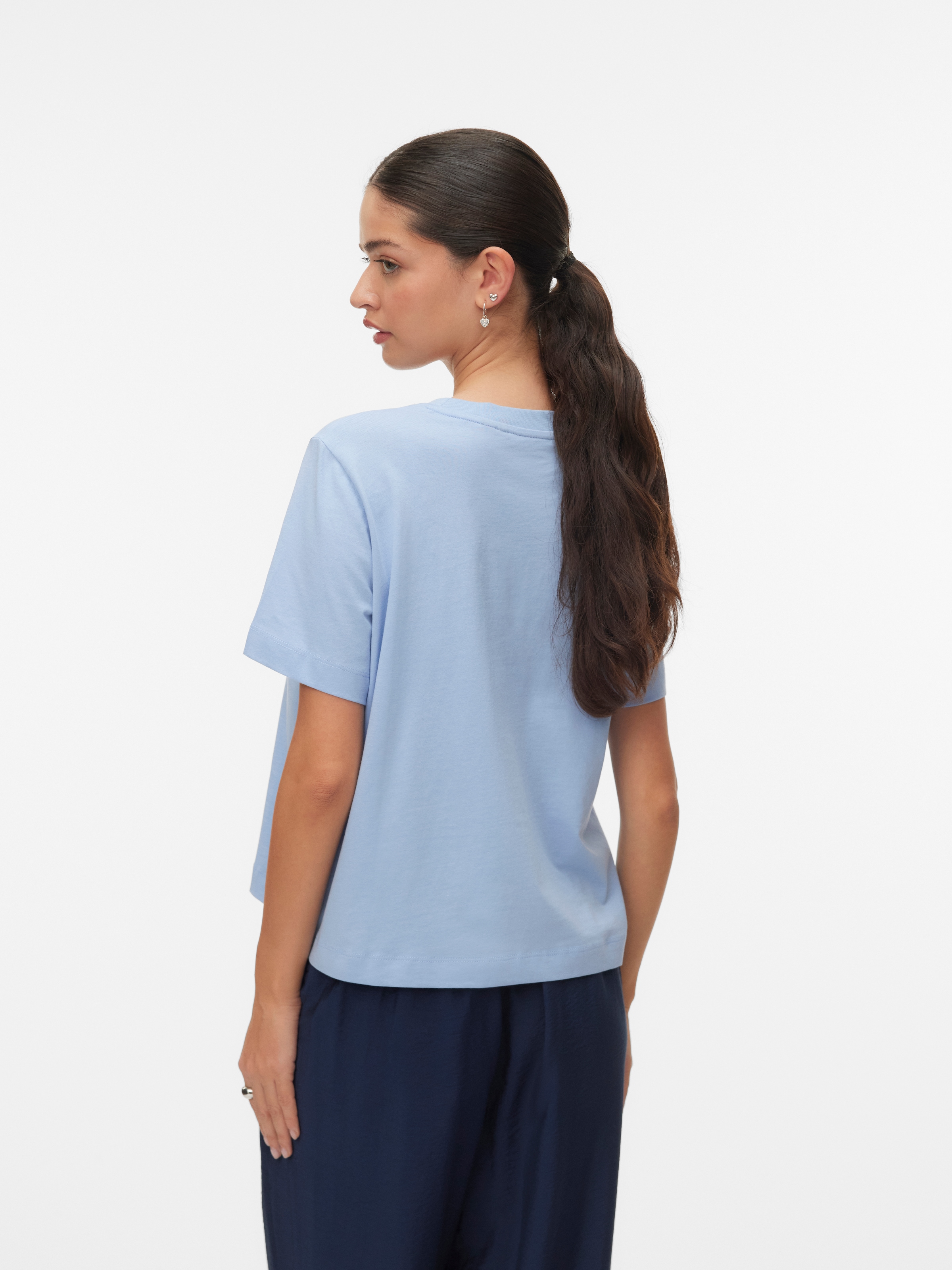 Vero Moda T-shirt »VMSOPHIE METTE SS TOP BOX JRS GA« Baumwolle