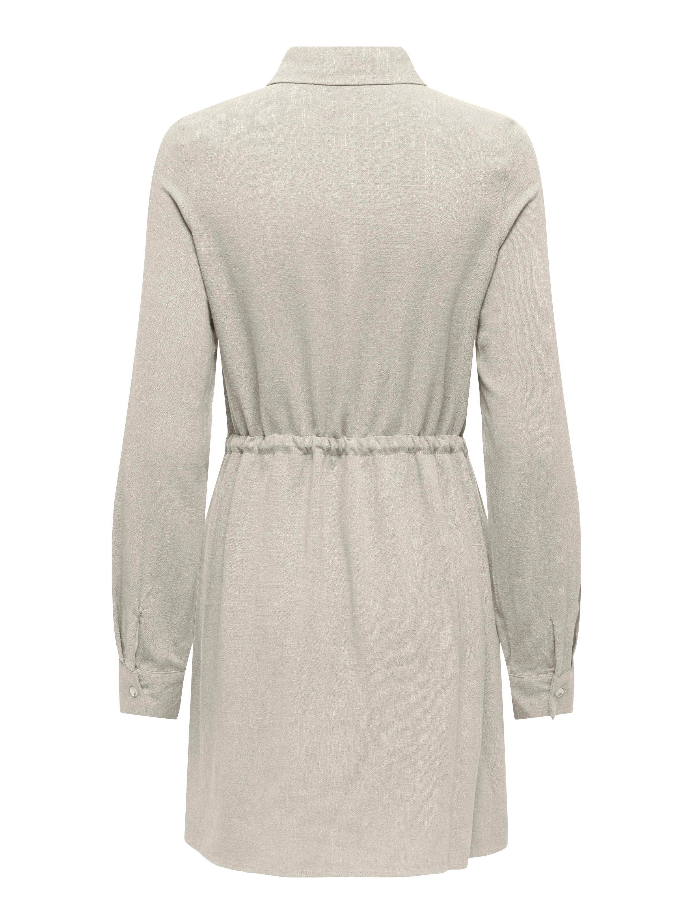 ONLY Robe chemisier »ONLSIESTA L/S LINEN BL SHIRT DRESS PNT« mélange viscose, coupe régulière, avec lin
