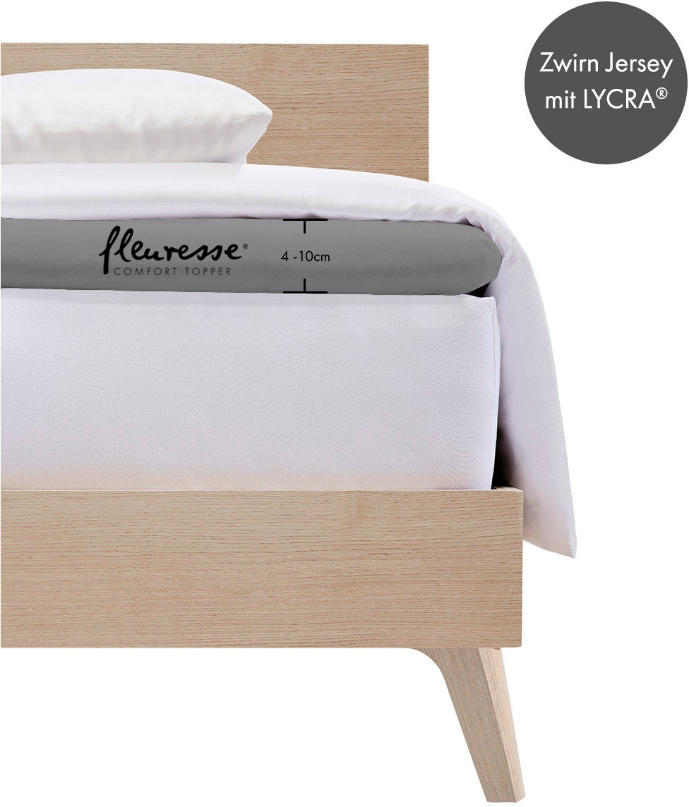 fleuresse Draps de lit »Topper« aus Jersey-Elasthan, für eine Matratzenhöhe bis 10 cm