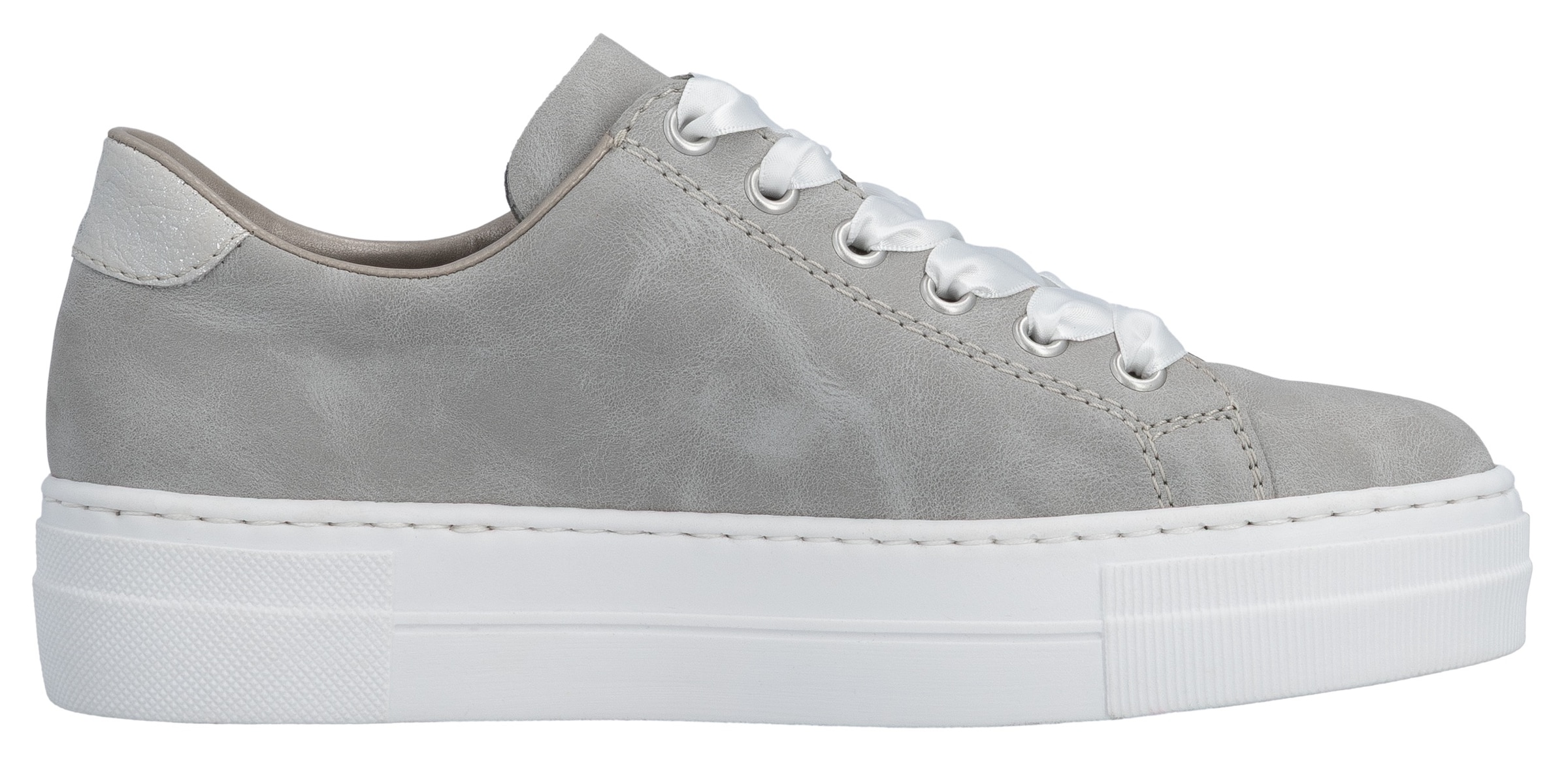 Rieker Baskets à plateforme  mit Zier-Reissverschluss, Freizeitschuh, Halbschuh, Schnürschuh