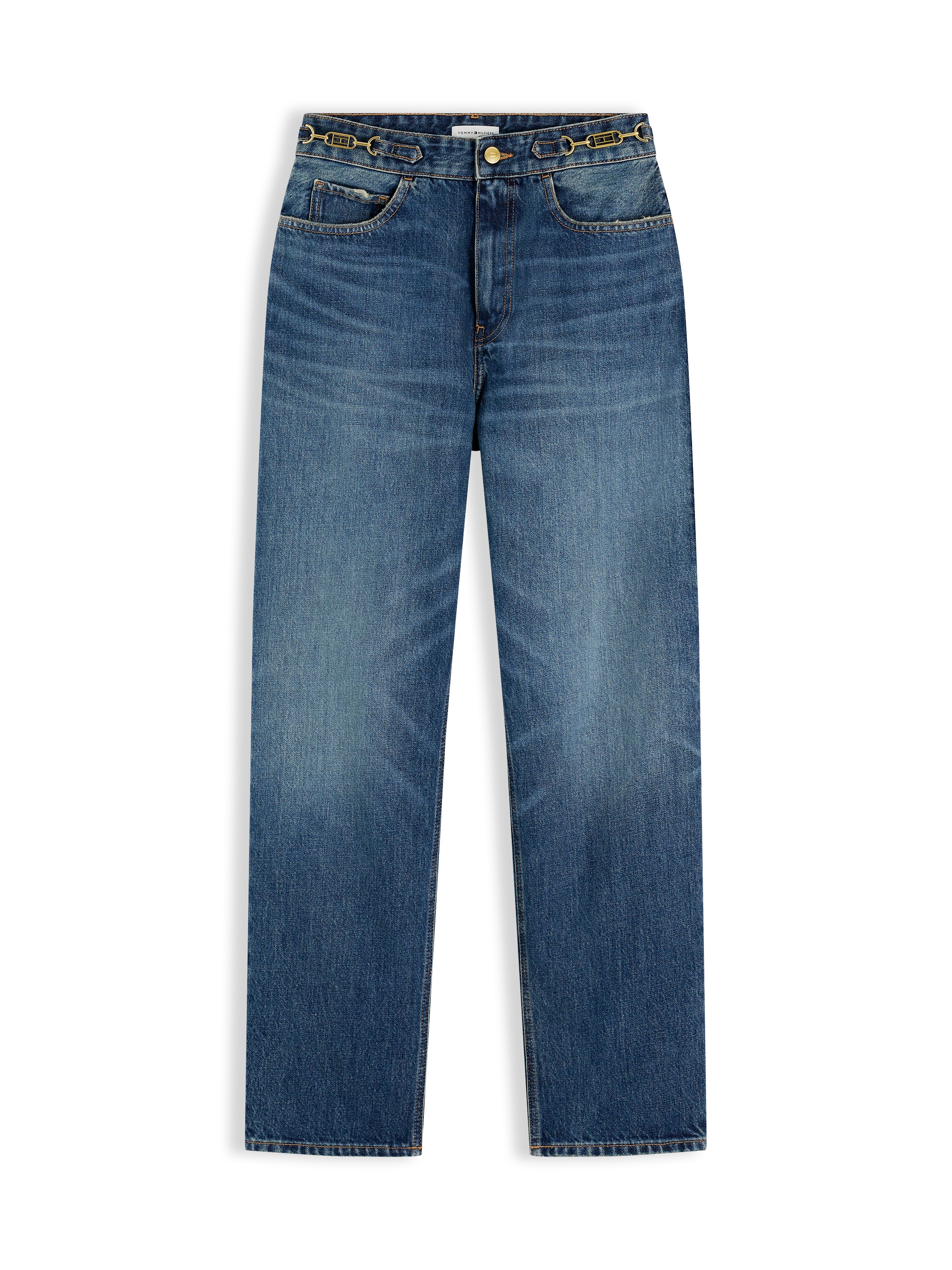 Tommy Hilfiger Jeans taille haute »TAPERED CAM HW ANKLE« Baumwolle, knöchellang, high waist