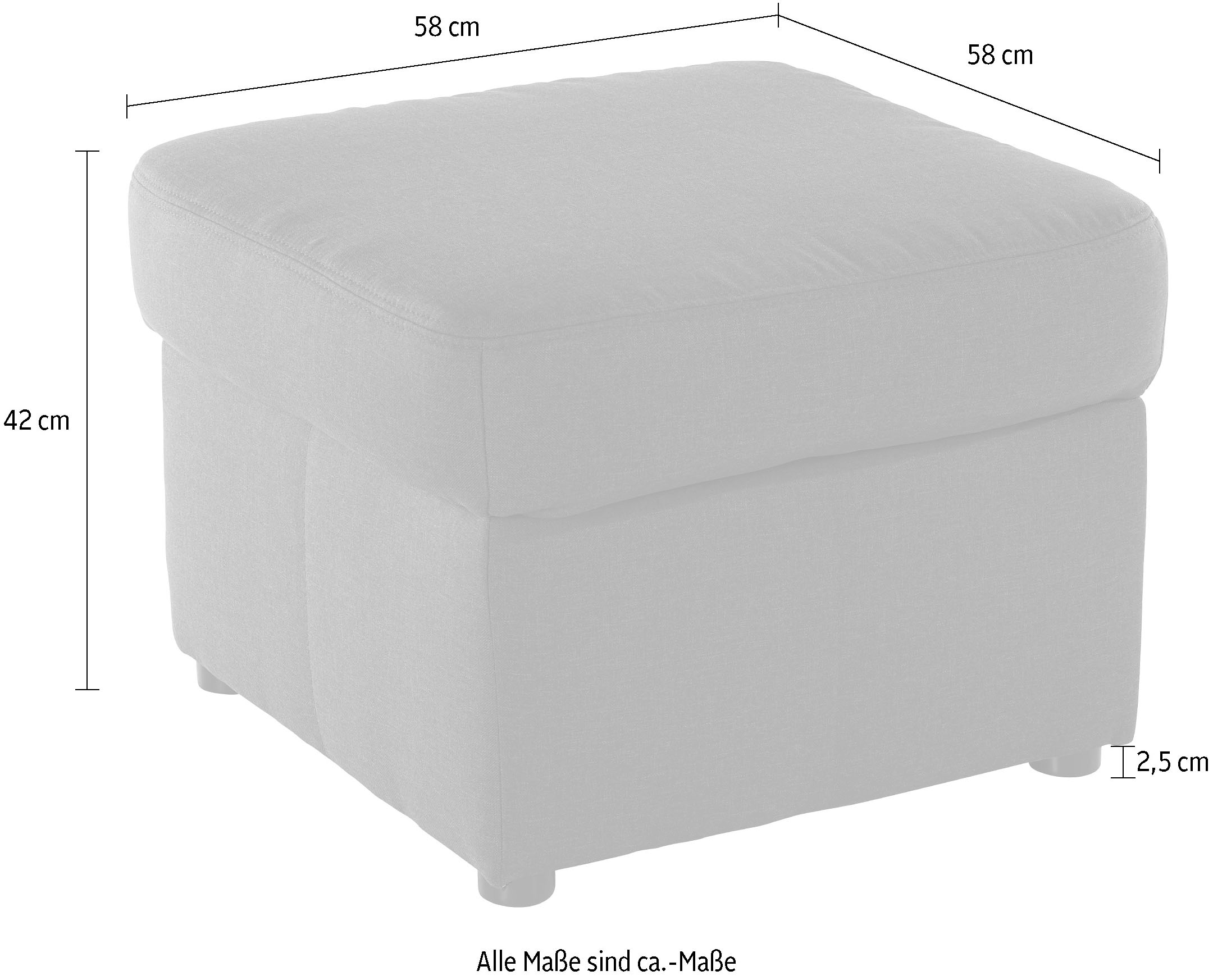 DOMO collection Tabouret rembourré »Bahia belastbar bis 140kg/ Sitz« passend zur "Bahia"-Serie