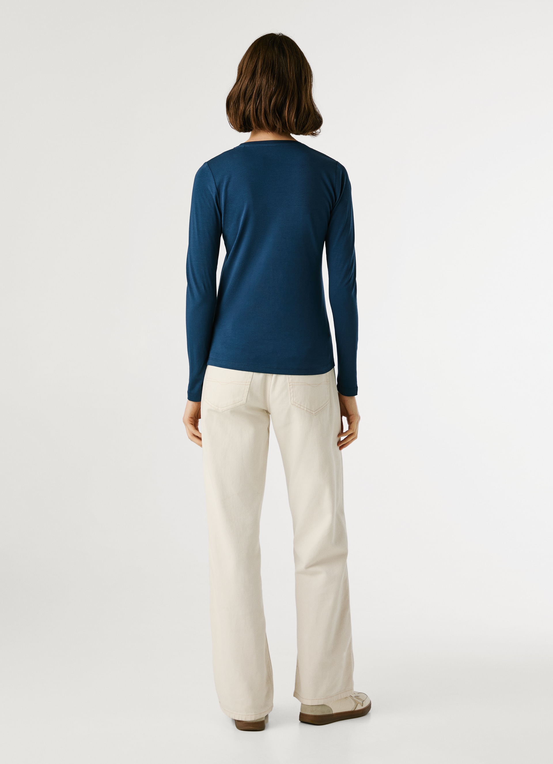 Pepe Jeans T-shirt à manches longues »NEW VIRGINA L/S« mit Logo-Print