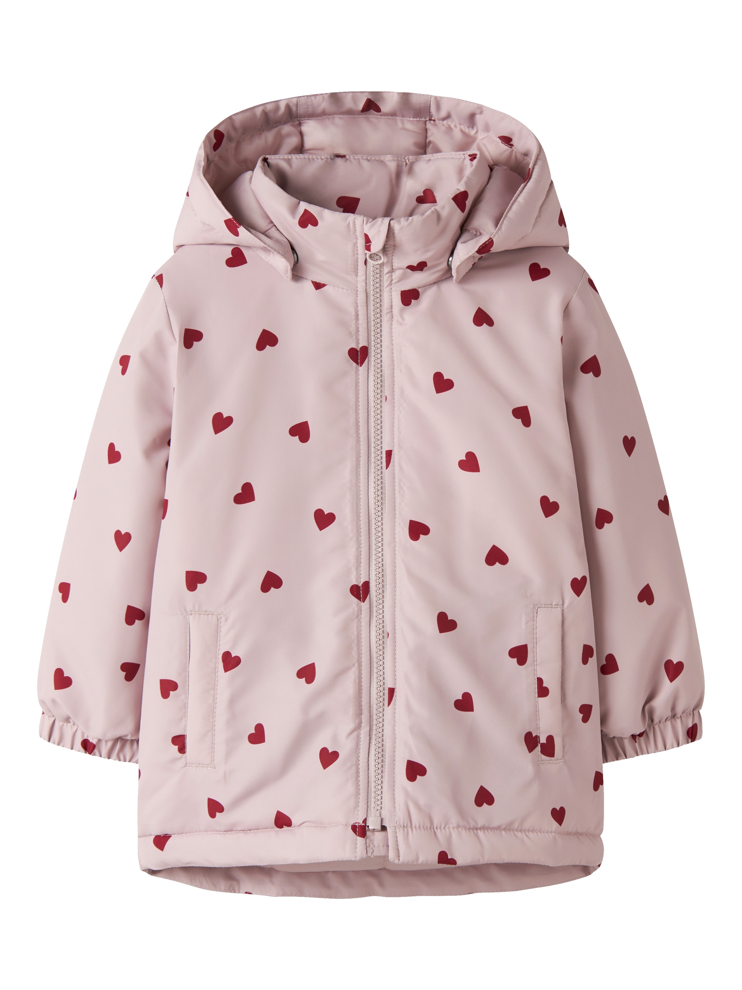 Name It Veste d'extérieur »NMFMAXI JACKET PA AOP NOOS« avec capuche Fibre synthétique, déperlant, détail réfléchissant
