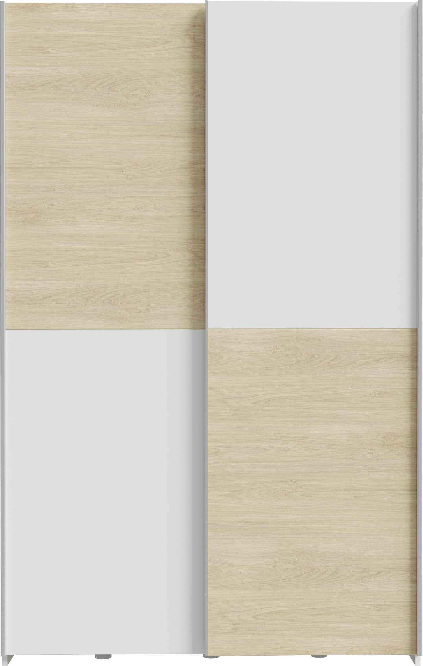 FORTE Schwebetürenschrank »2 Schiebetüren, Made in Europe, stabil und zeitlos« 5 Breiten: 120 -200cm, Höhe ca. 190cm,  in verschiedenen Farben und Breiten