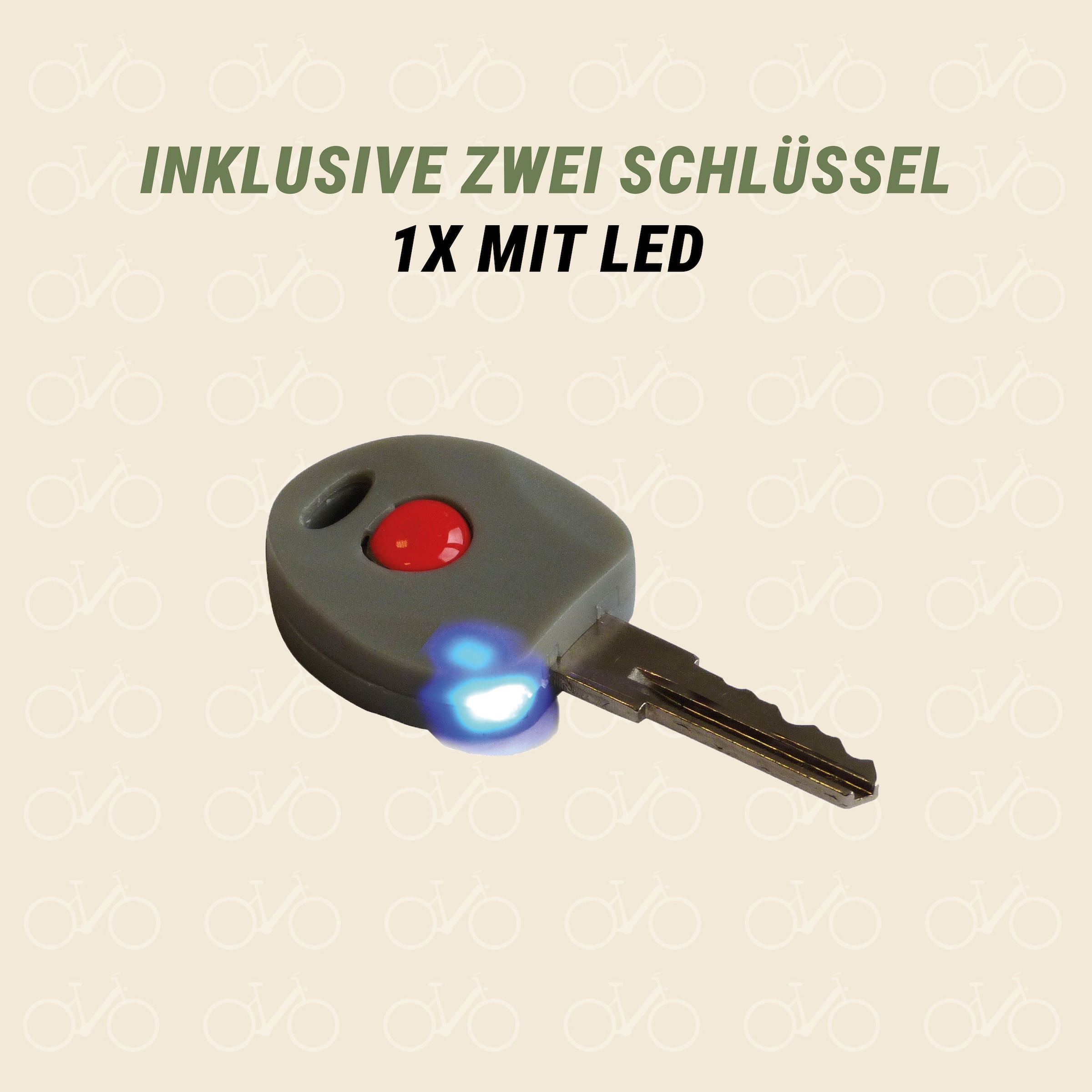 Prophete Câble-antivol »Kabelschloss« mit Halterung, 