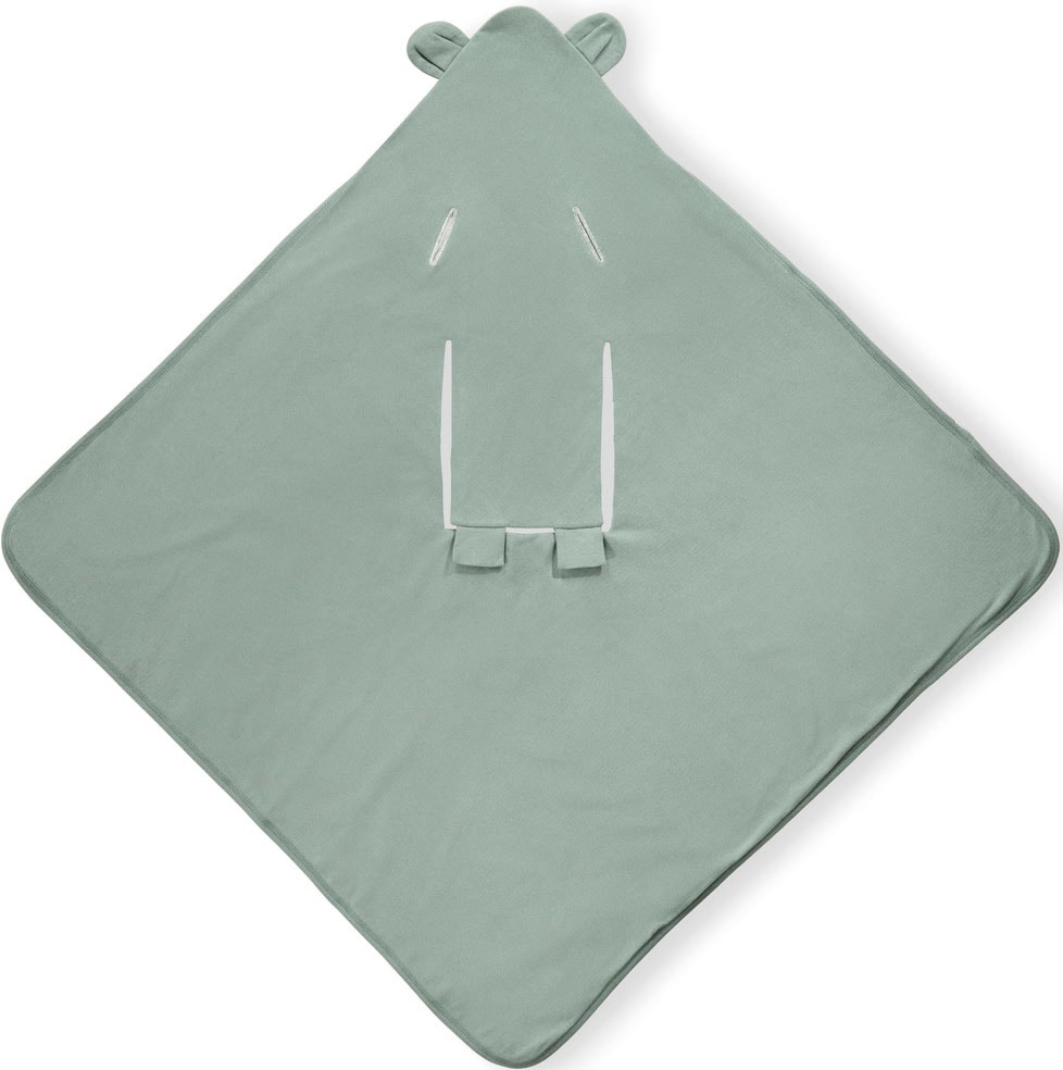 Hauck Babydecke »Baby Einschlagdecke, Snuggle N Dream leaves Mint/grün« Baby Einschlagdecke mit Kapuze