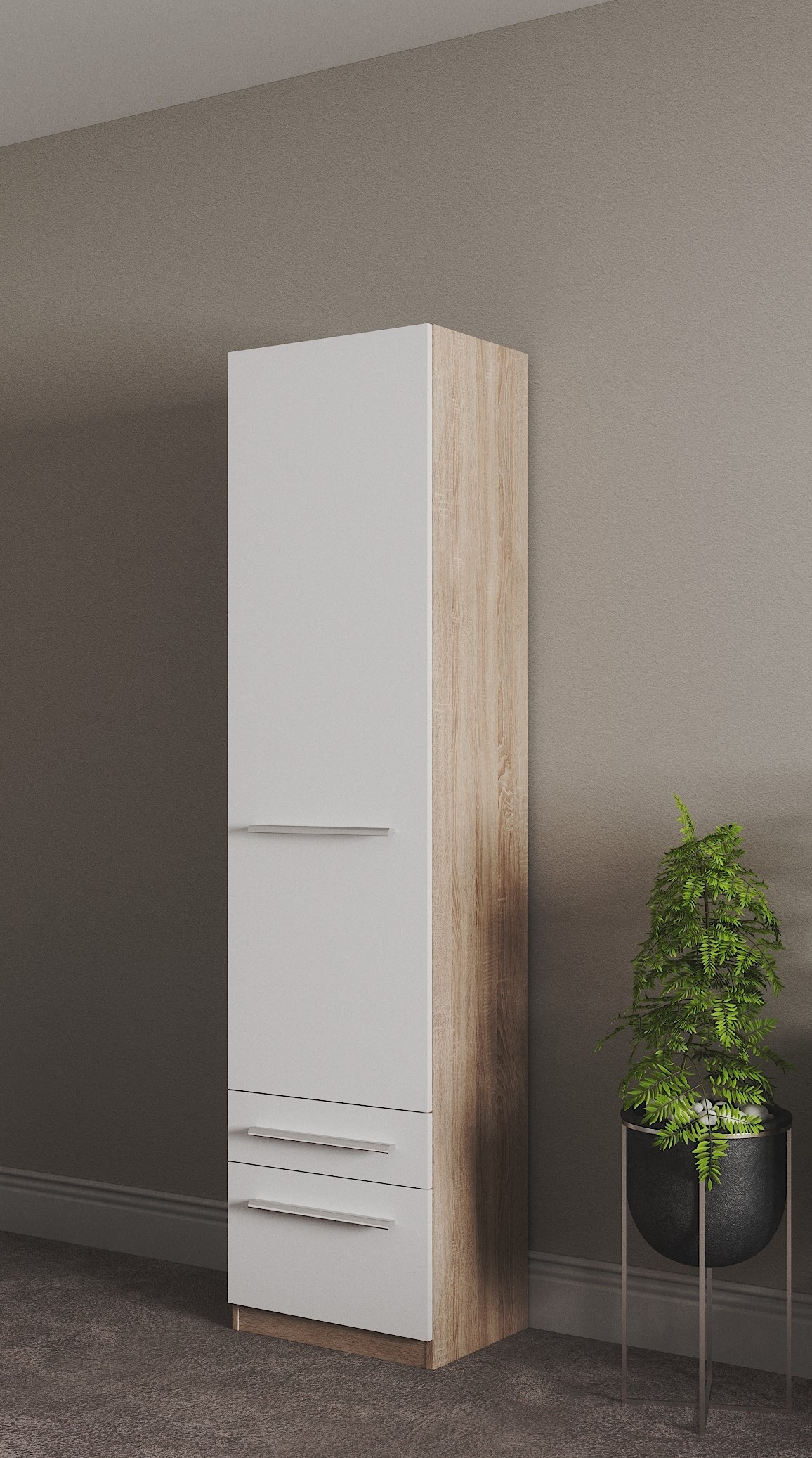 priess Kleiderschrank »Schrank Garderobe Wäscheschrank Barcelona in 5 Breiten« viel Stauraum, geräumige Schubkästen, mit Spiegel, MADE IN GERMANY