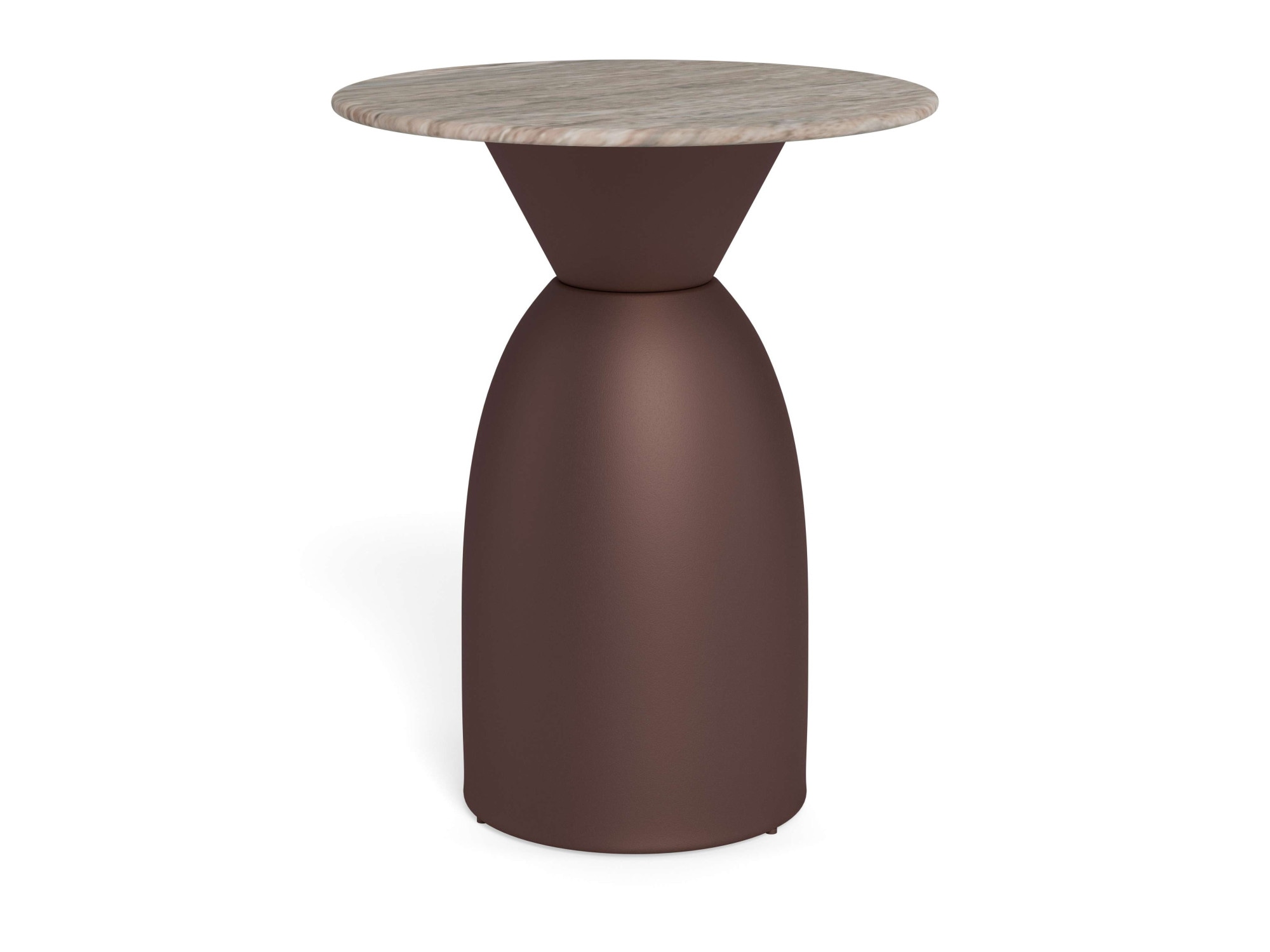 ACTONA GROUP Table d'appoint »Ferrol, Tisch, Beistelltisch« gris, marbre, colonne, 40x50 cm