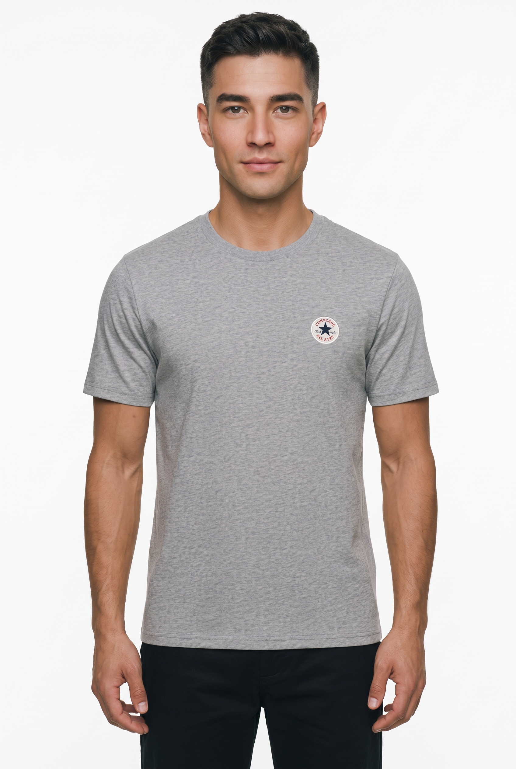 Converse T-shirt »CHUCK PATCH TEE« avec col rond, longueur normale, en coton