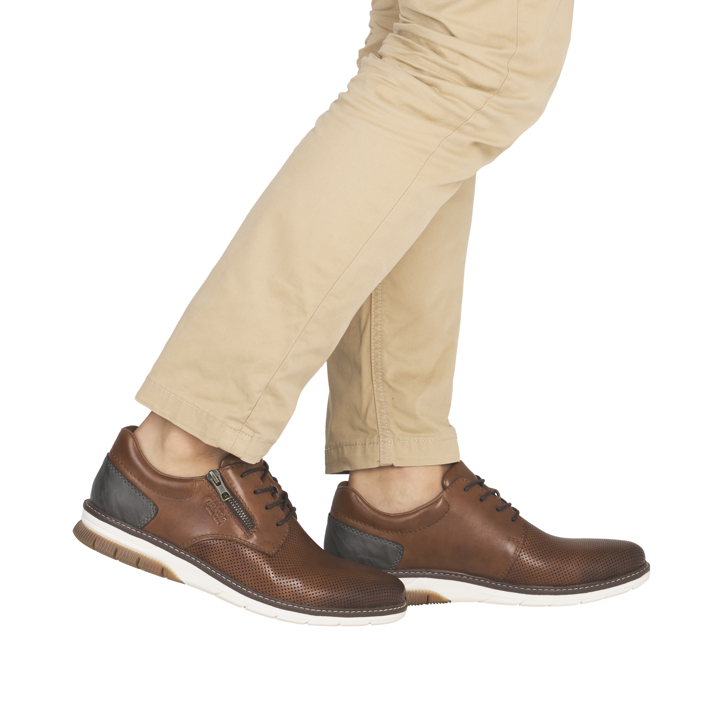 Rieker Chaussure à lacets  demi-chaussure, sneaker de loisir, chaussure à lacets casual avec perforations