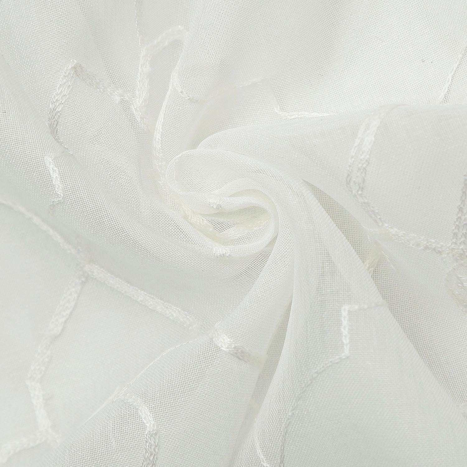 Gerster Vorhang »Debby« Ösen 1 Stk. tlg. HxB: 235x140, Ösenschal mit Allover Stickerei