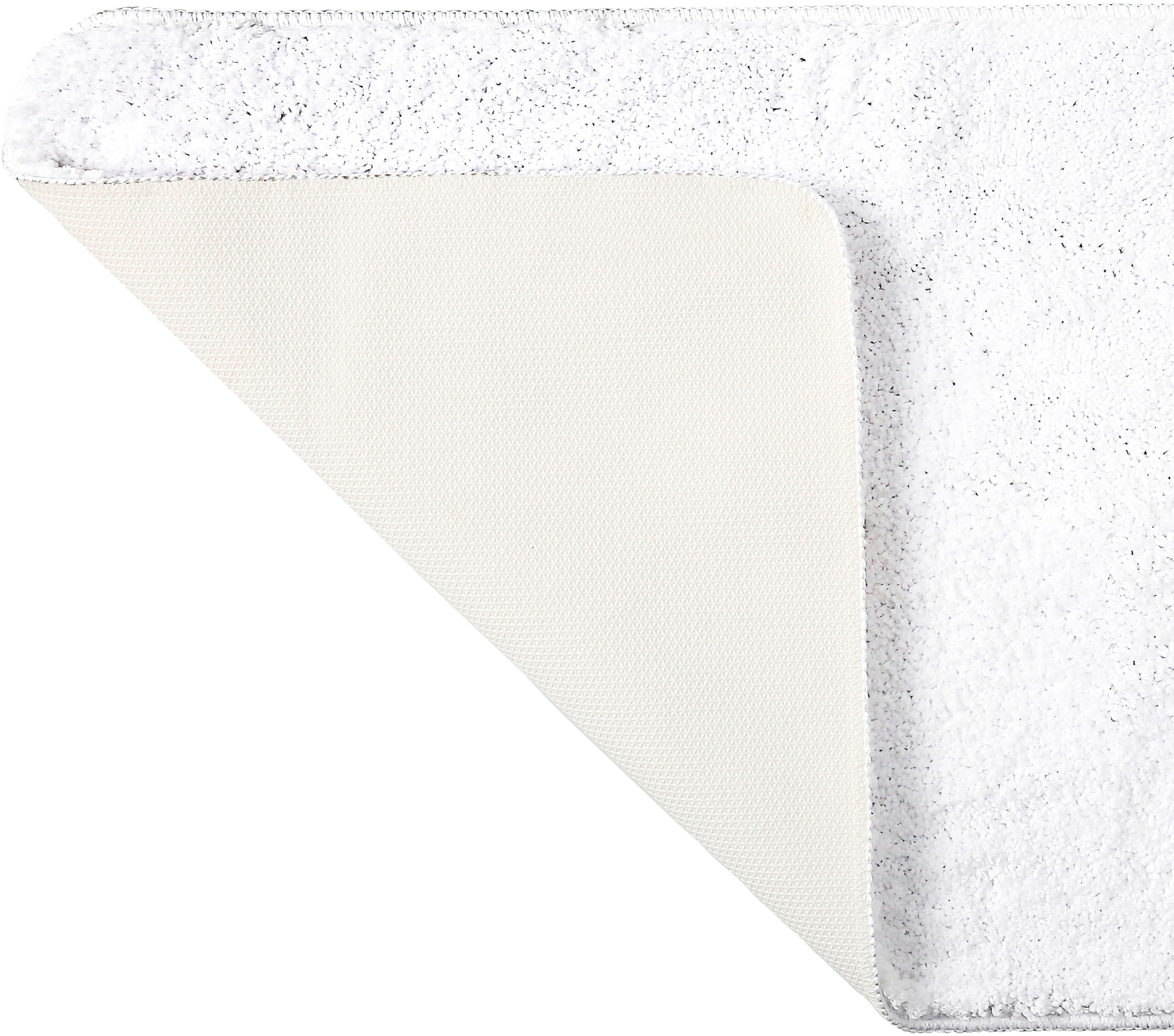 my home Badematte »Inga, Badezimmer Teppich, Badvorleger« Höhe 20 mm rutschhemmend beschichtet fussbodenheizungsgeeignet | schnell trocknend | strapazierfähig Badteppich, unifarben, weich, als halbrund und rechteckig erhältlich