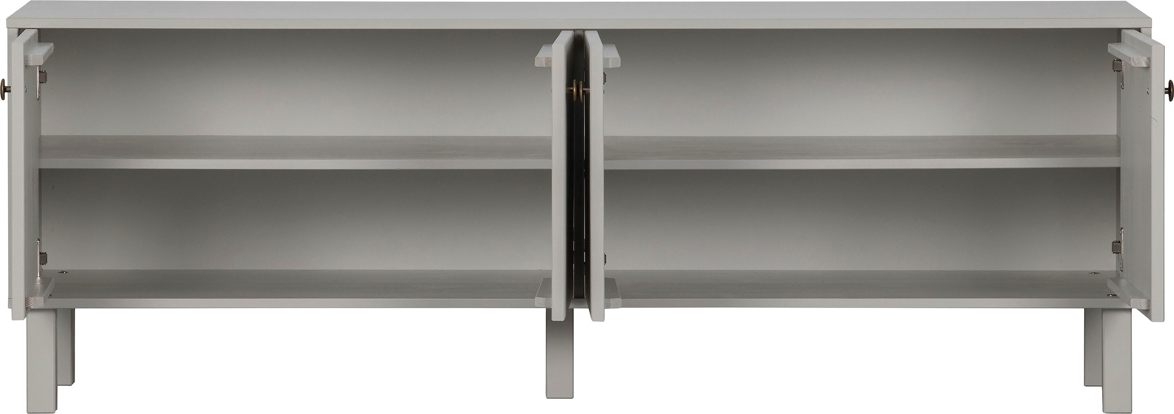 WOOOD Lowboard »Madu TV-Kommode« mit 4 Einlegeböden, H 56 cm x B 160 cm