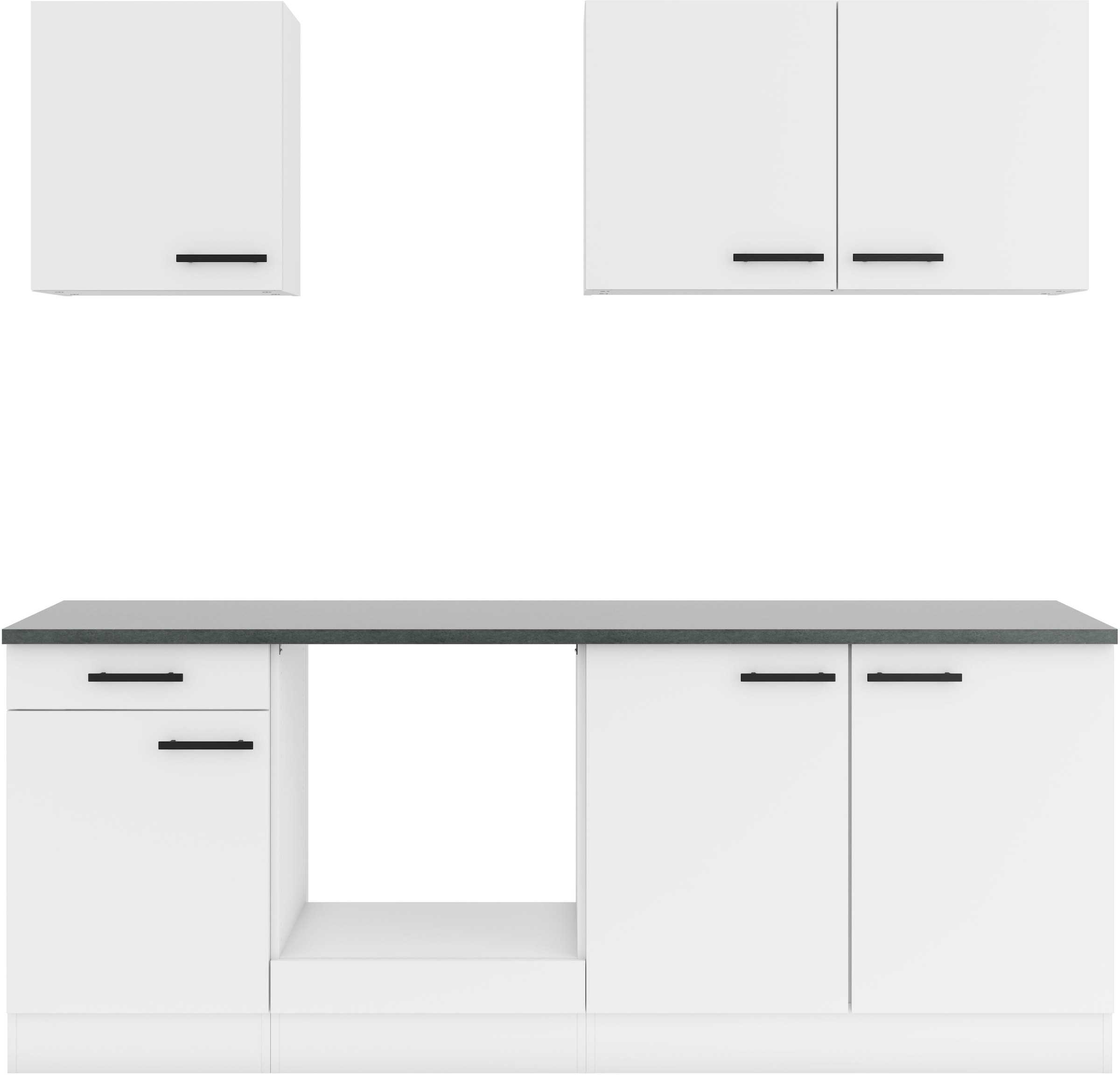 OPTIFIT Kitchenette »Palma« Breite 210 cm, wahlweise mit E-Geräten, seitenverkehrt stellbar