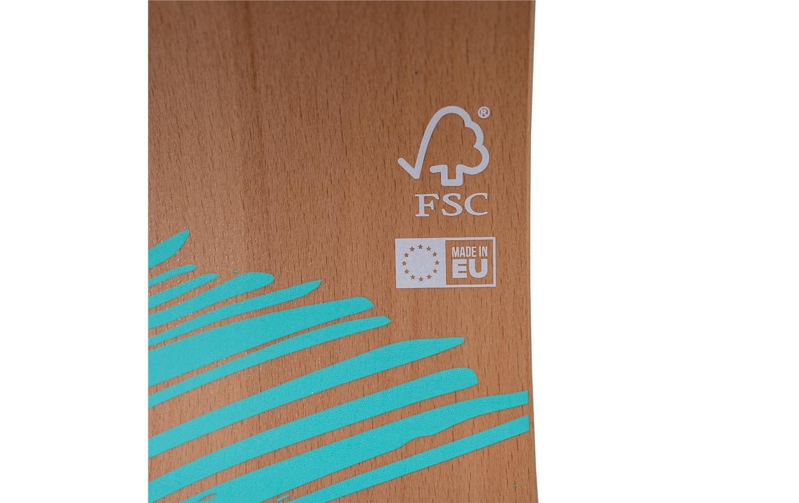 Gibbon Planche d'équilibre »Slackboard Set Zen Blue Set 106 cm Buche«