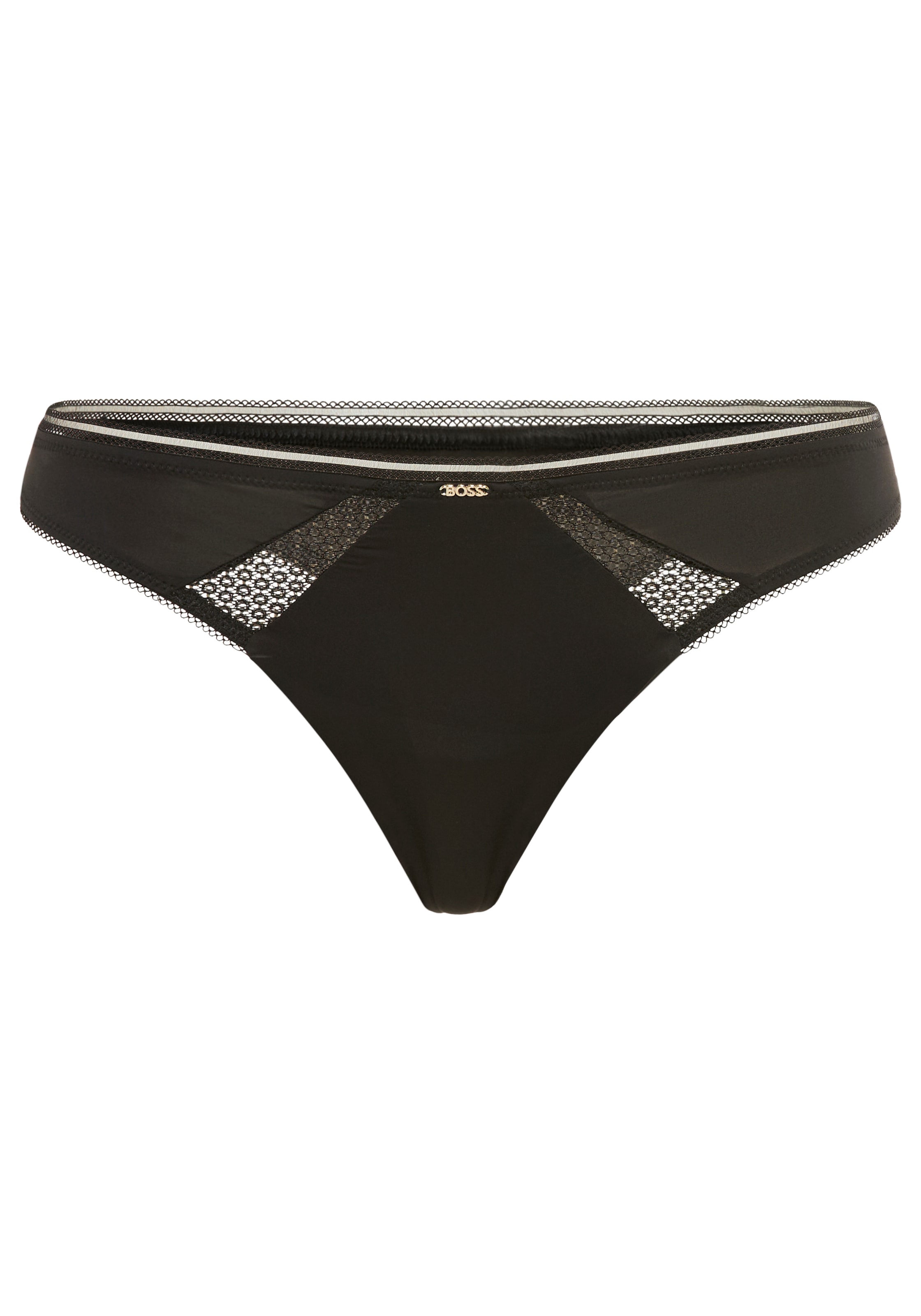 BOSS String »Pure« körpernahe Form, mit Spitzeneinsatz