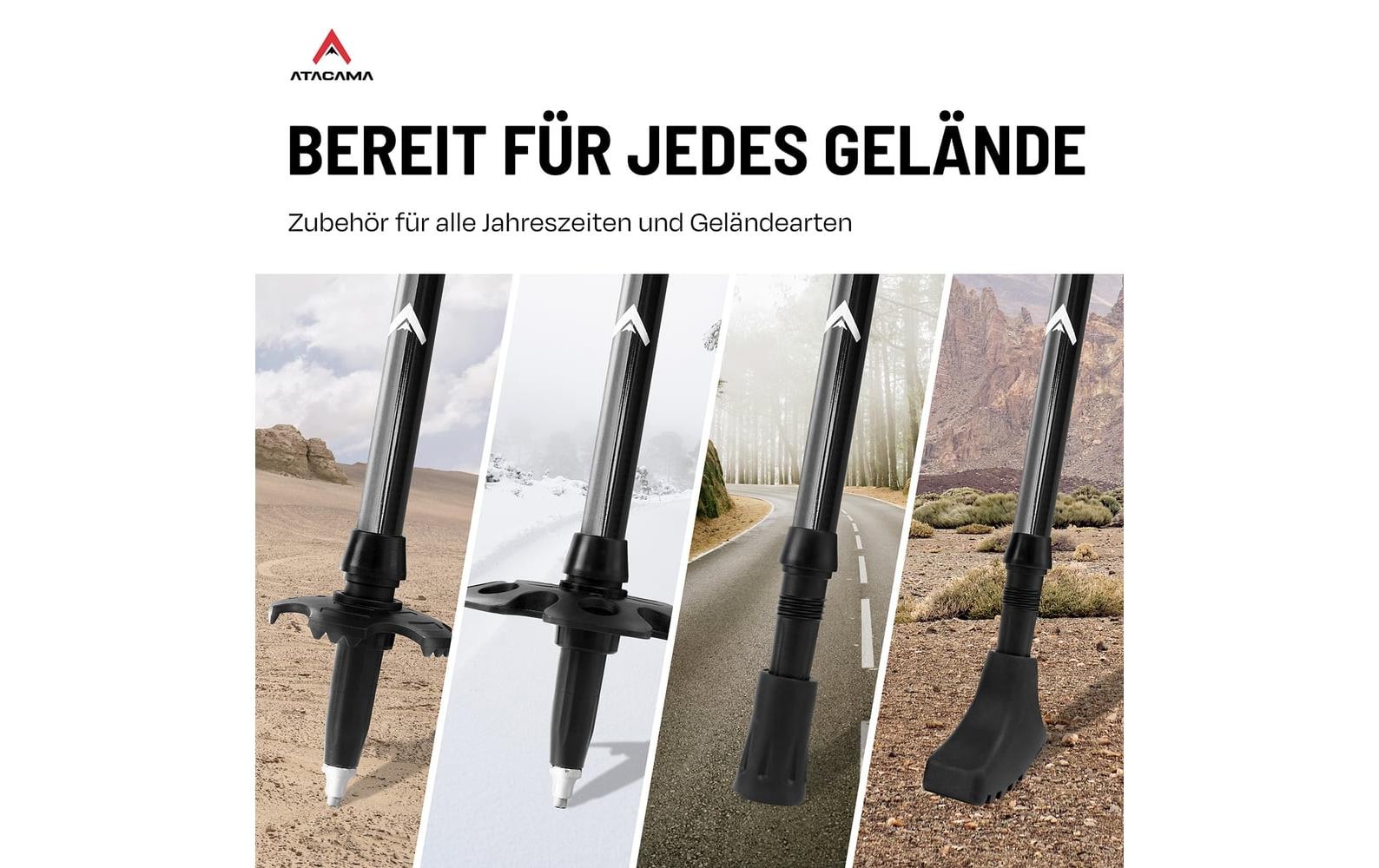   Teleskopstöcke »Wandestöcke Atacama 13-tlg. 110-135 cm«