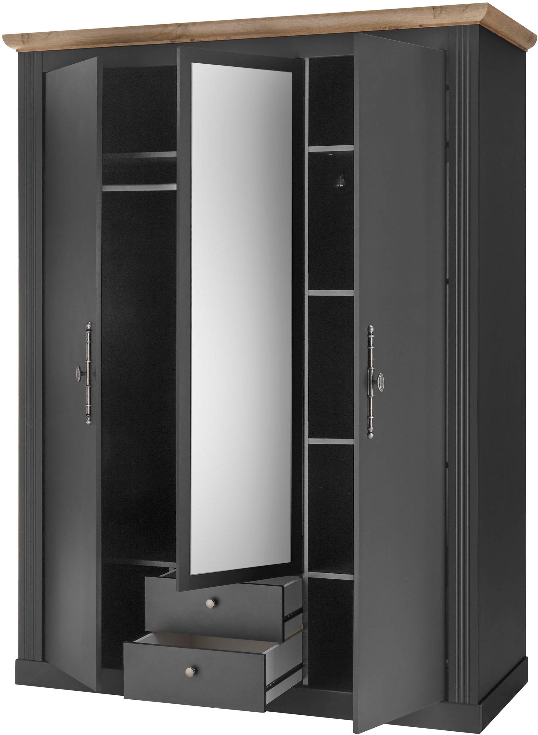 GOODproduct Schlafzimmer-Set »Westminster« beinhaltet 1 Bett, Kleiderschrank 3-türig und 1 Wandpaneel