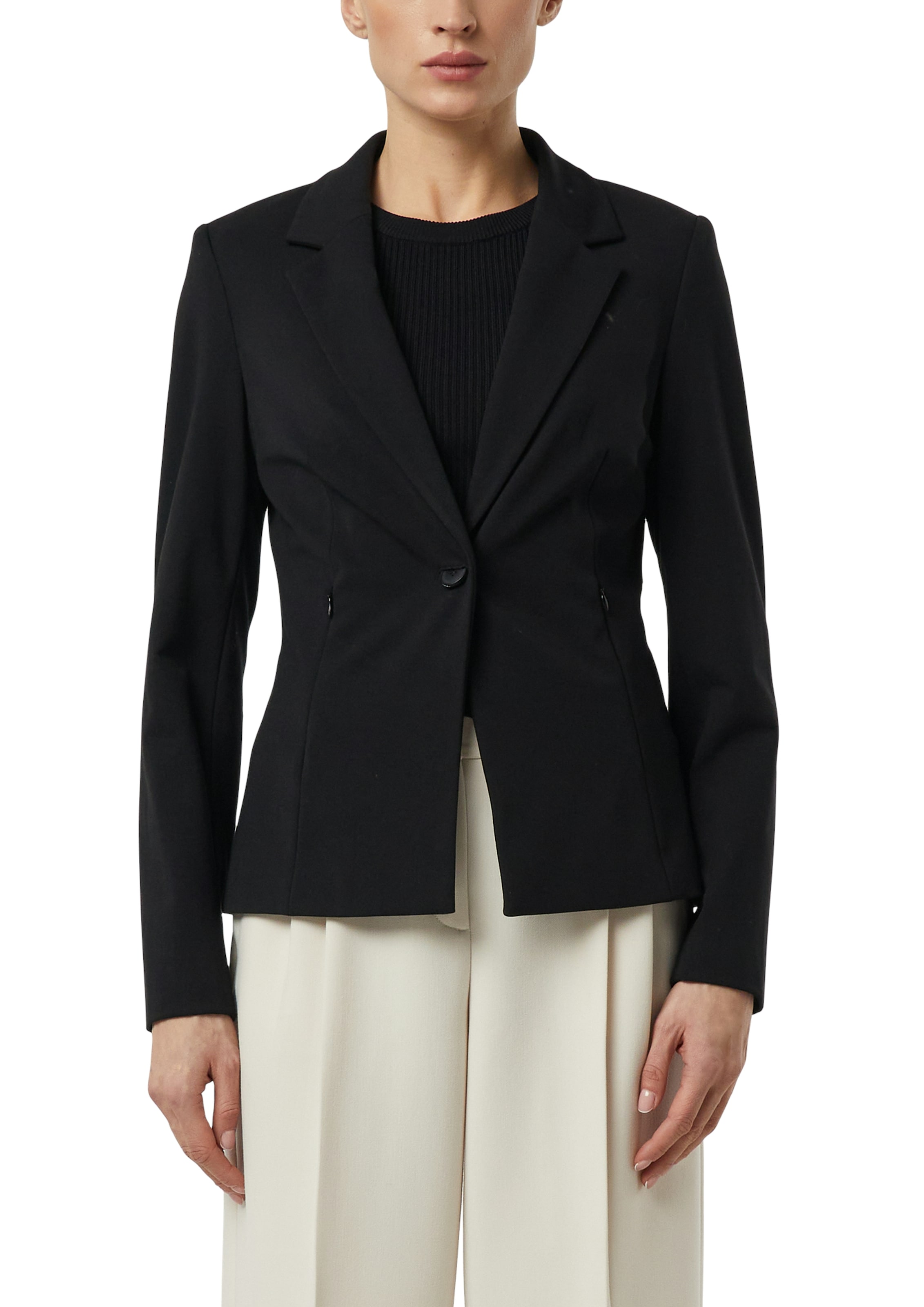 Comma Veste blazer mit Knopfverschluss und Reissverschlusstaschen