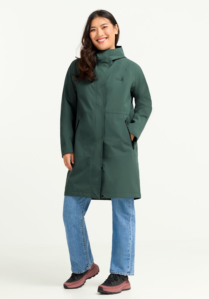 Jack Wolfskin Funktionsmantel »ONERA 2L COAT W« Wasserdicht, atmungsaktiv, Übergangsjacke