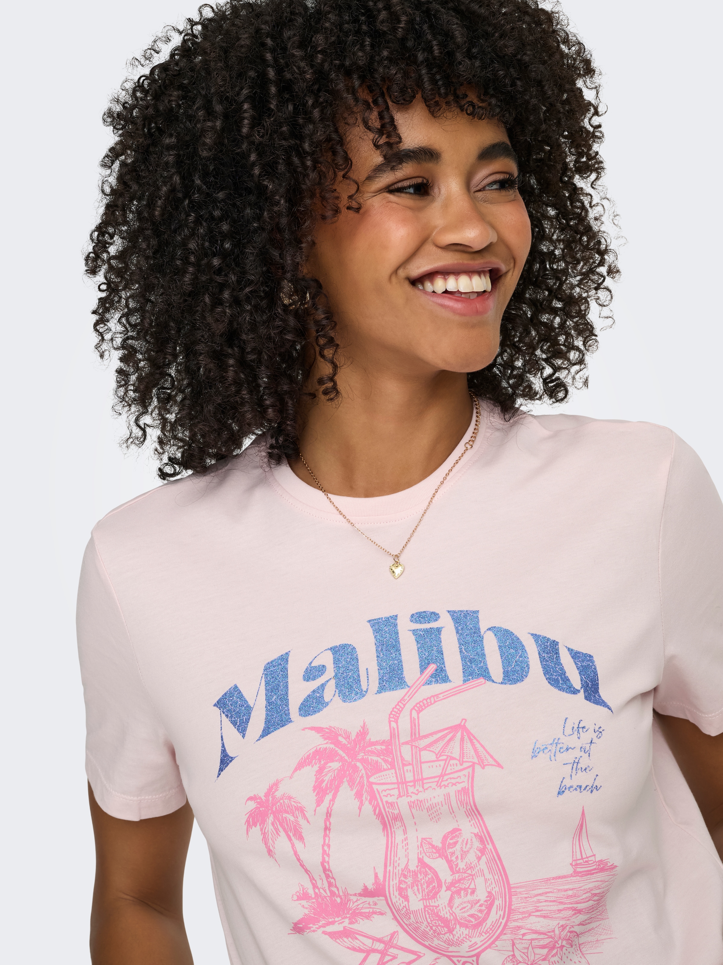 ONLY T-shirt à manches courtes »ONLDINA S/S CLUB TOP BOX JRS« coton, coupe régulière, col rond