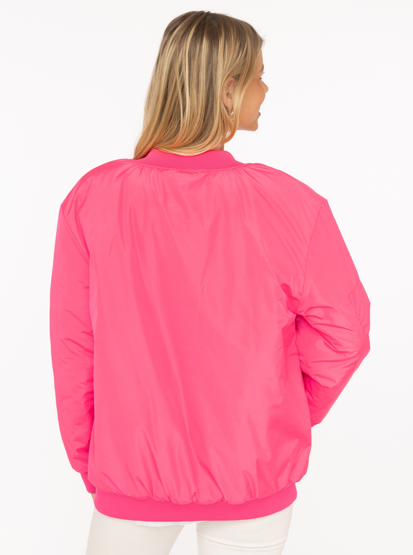 Zwillingsherz Bomberjacke »"Happy"« ohne Kapuze verdeckter Reissveschluss, Taschen