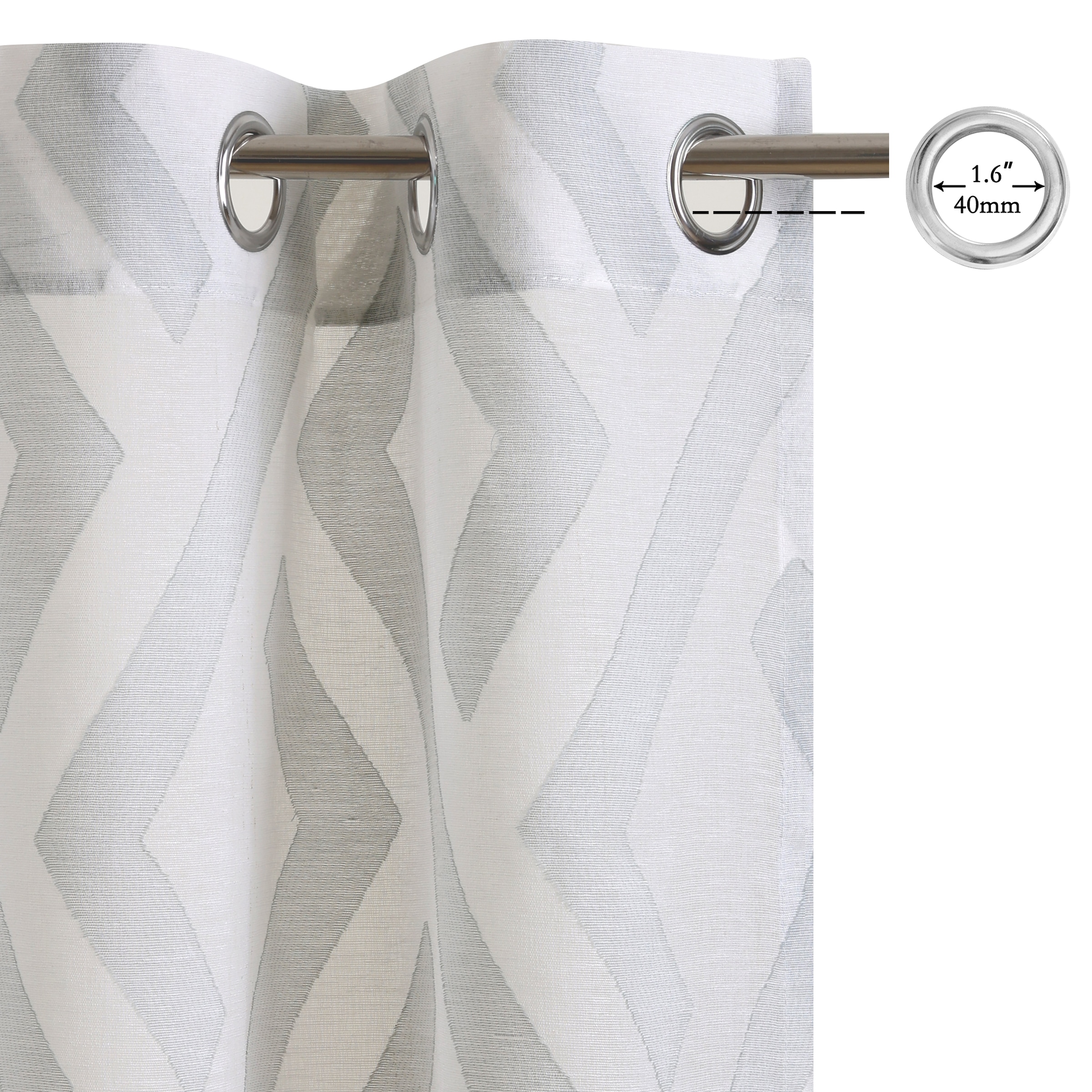 Bruno Banani Rideau »Lynn« Oeillets 1 cuis tlg. schöner Schal, Scherli, zeitlos und modern,