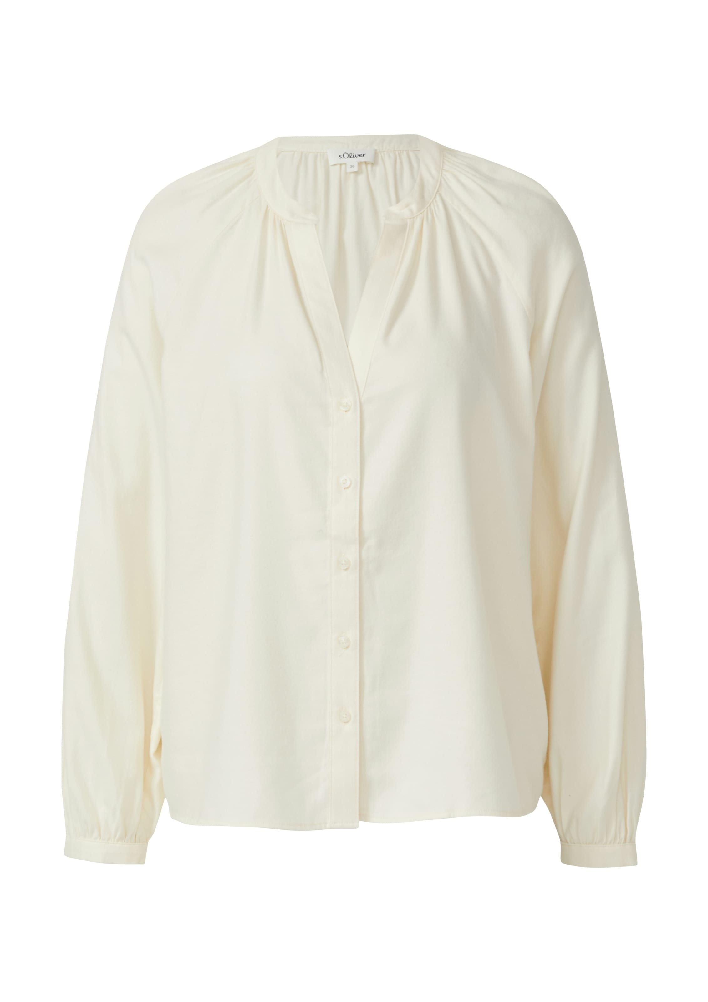 s.Oliver Blouse en flanelle mit Raffung