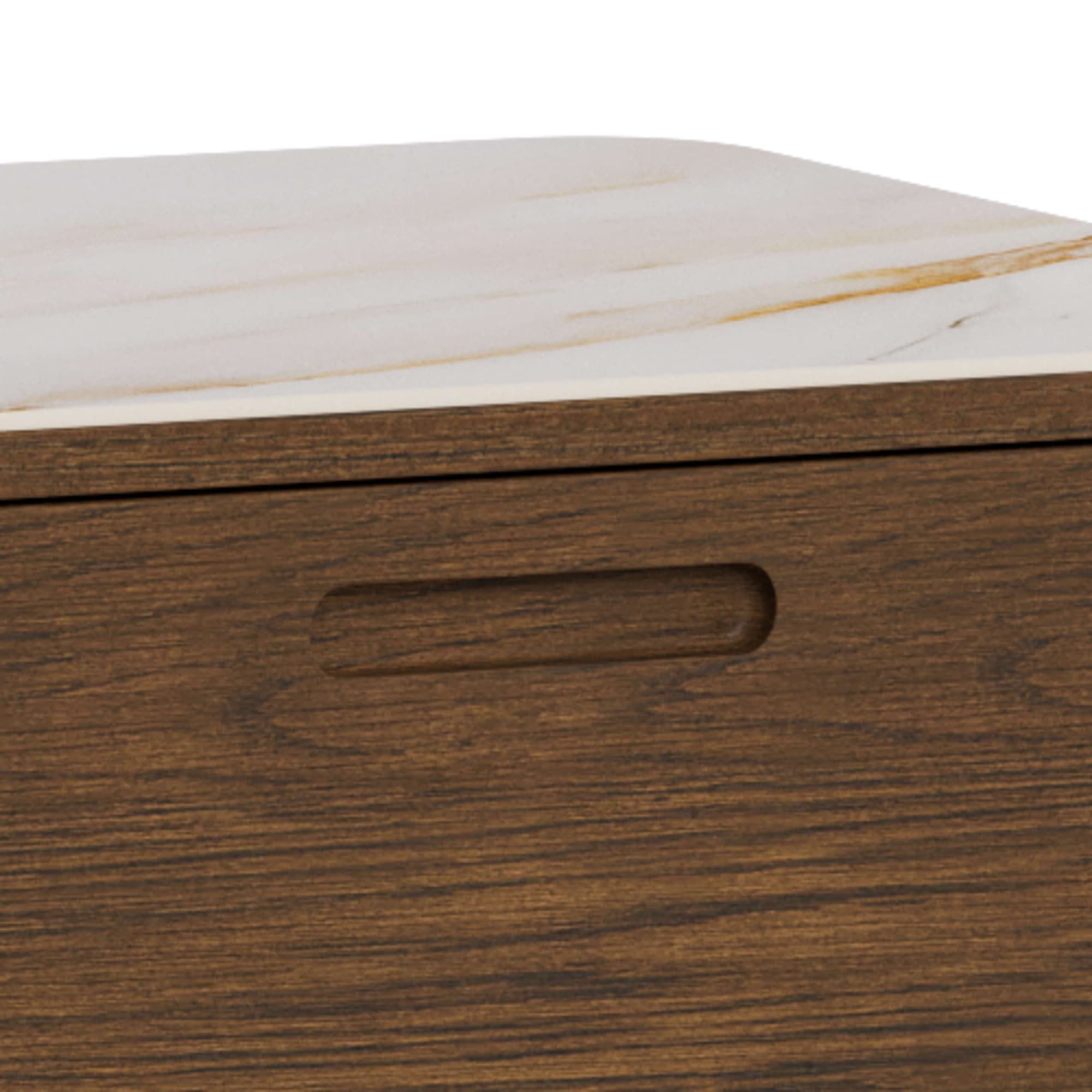 ACTONA GROUP Modules d'armoire »Southampton, Kommode« 1 cuis tlg. Buffet, 2 portes, 2 tiroirs, 2 étagères, chêne fumé, dessus en céramique