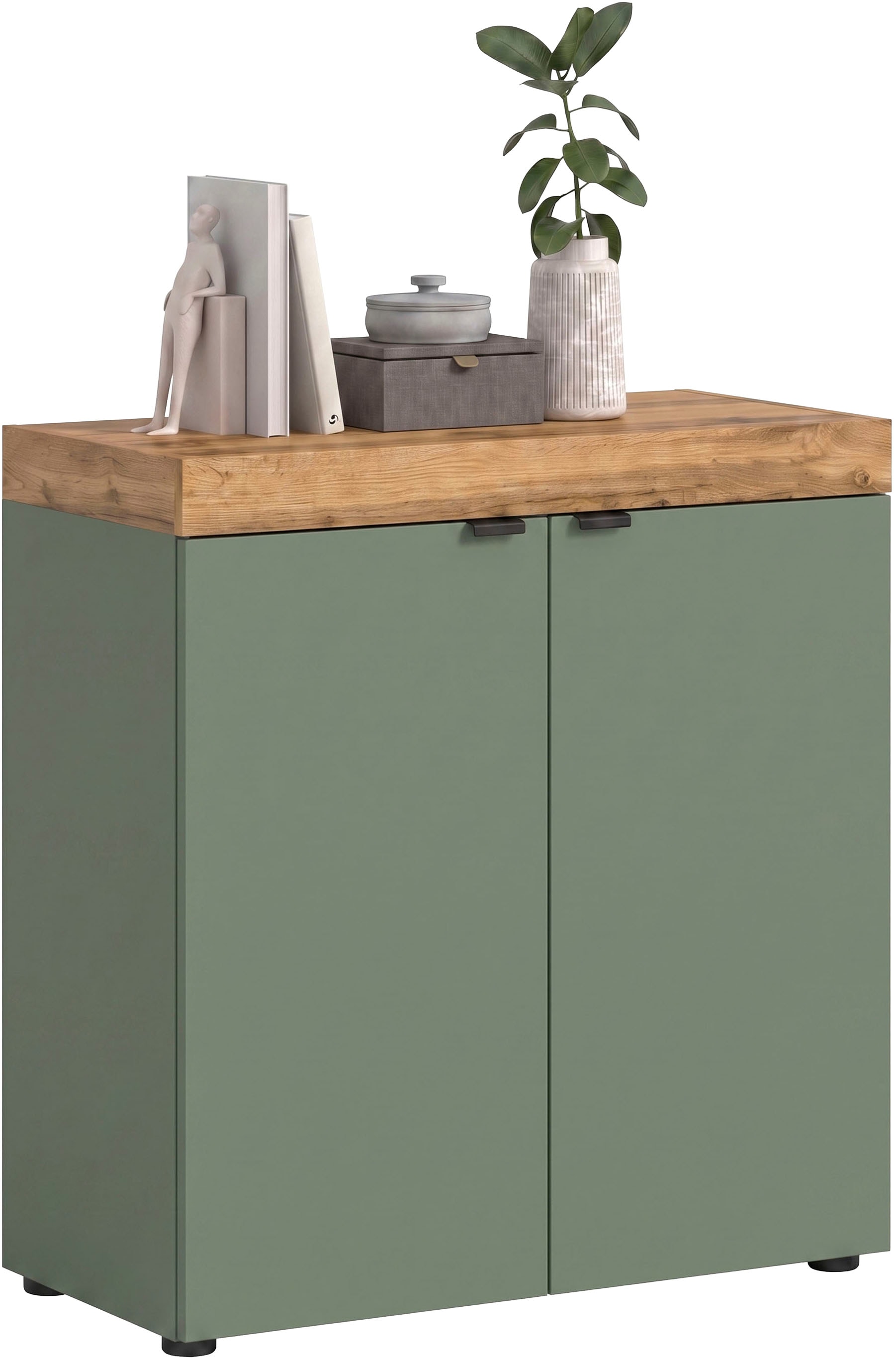 GOODproduct Commode »MAMBO II, Breite 77 cm, 2 Türen, 2 Einlegeböden« 1 cuis tlg. Commode, buffet, salon, chambre à coucher