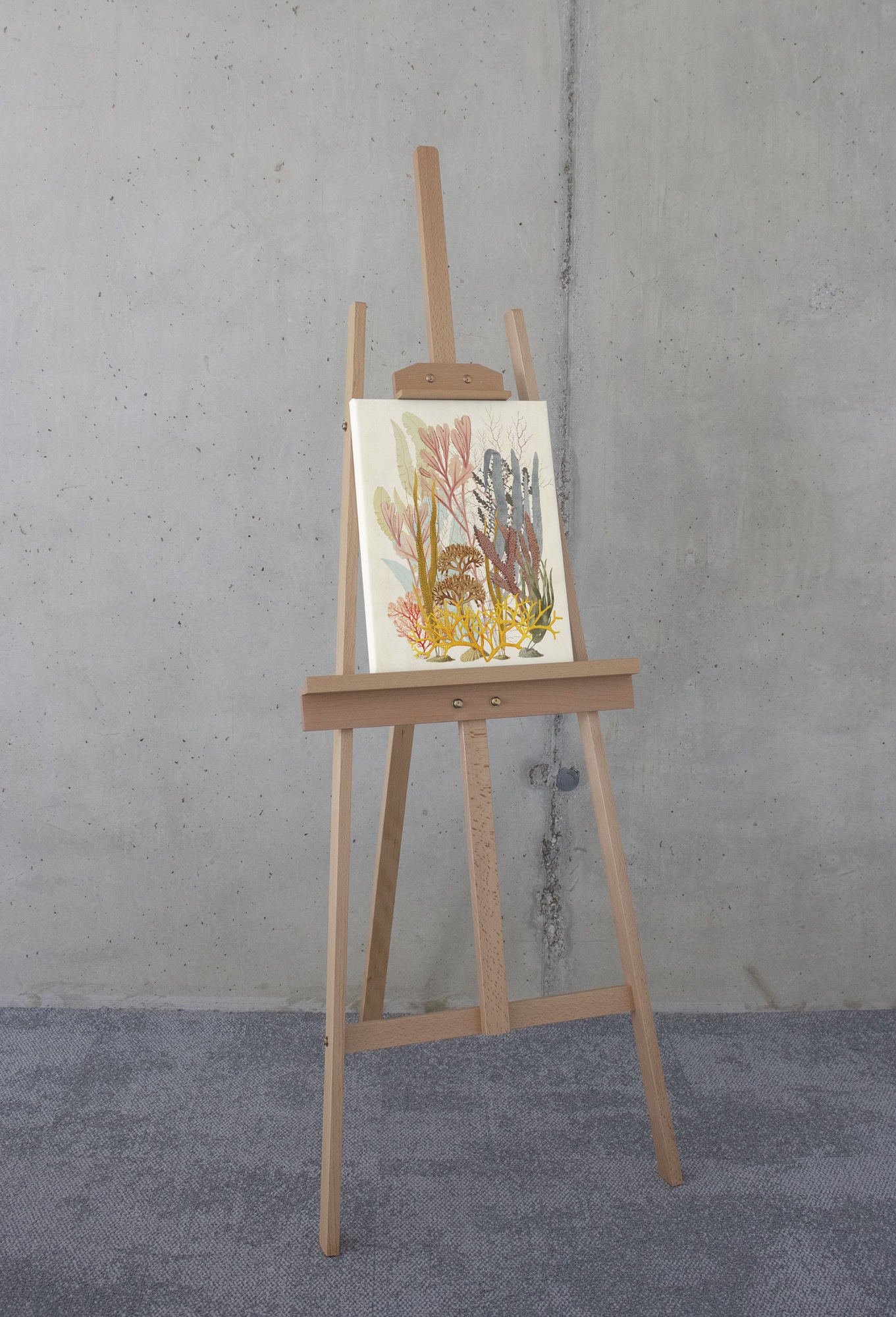 Komar Leinwandbild »Coral Aqua - Grösse 30 x 40 cm« Natur 1 Stk. tlg. Keilrahmenbild mi Echtholzrahmen