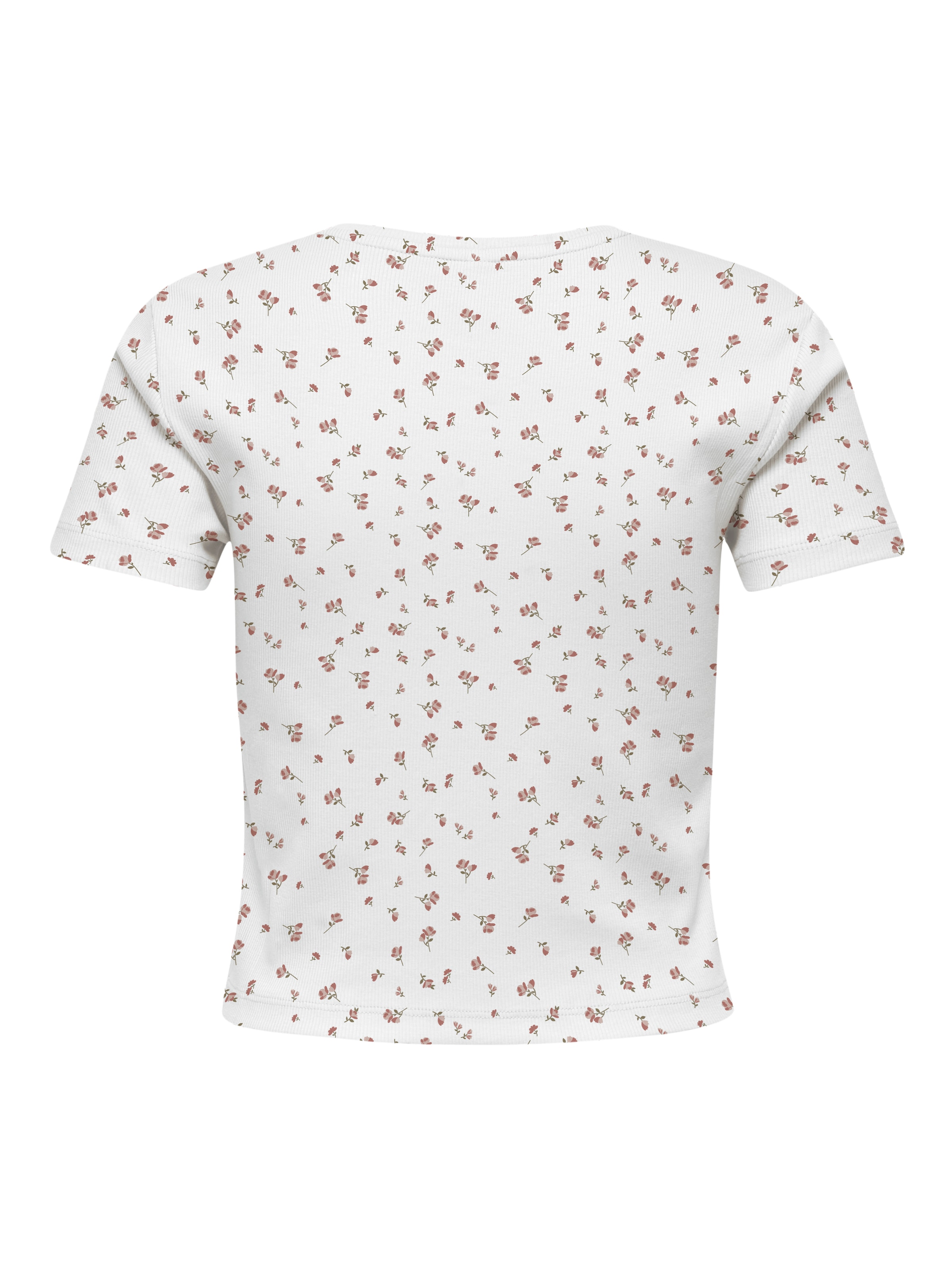 ONLY T-shirt à manches courtes »ONLFENJA LIFE SS AOP TOP JRS NOOS« Baumwollmischung, Cropped Fit, Rundhals