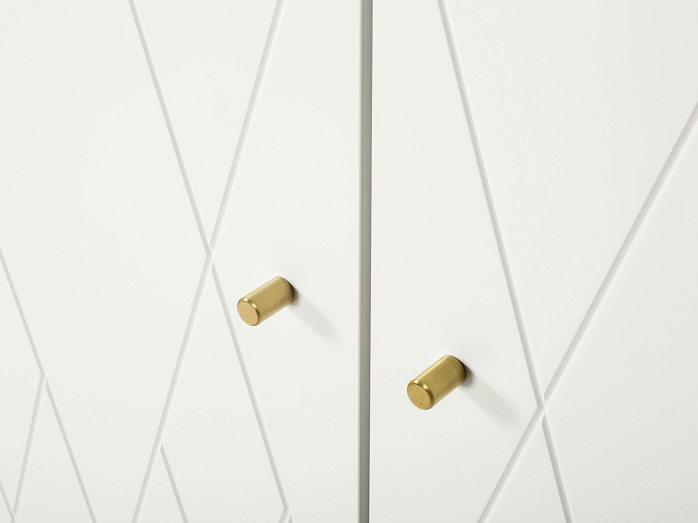 andas Armoires à vêtements »MIA« Fräsungen in den Fronten, goldene Griffe, Breite 80 cm, FSC®