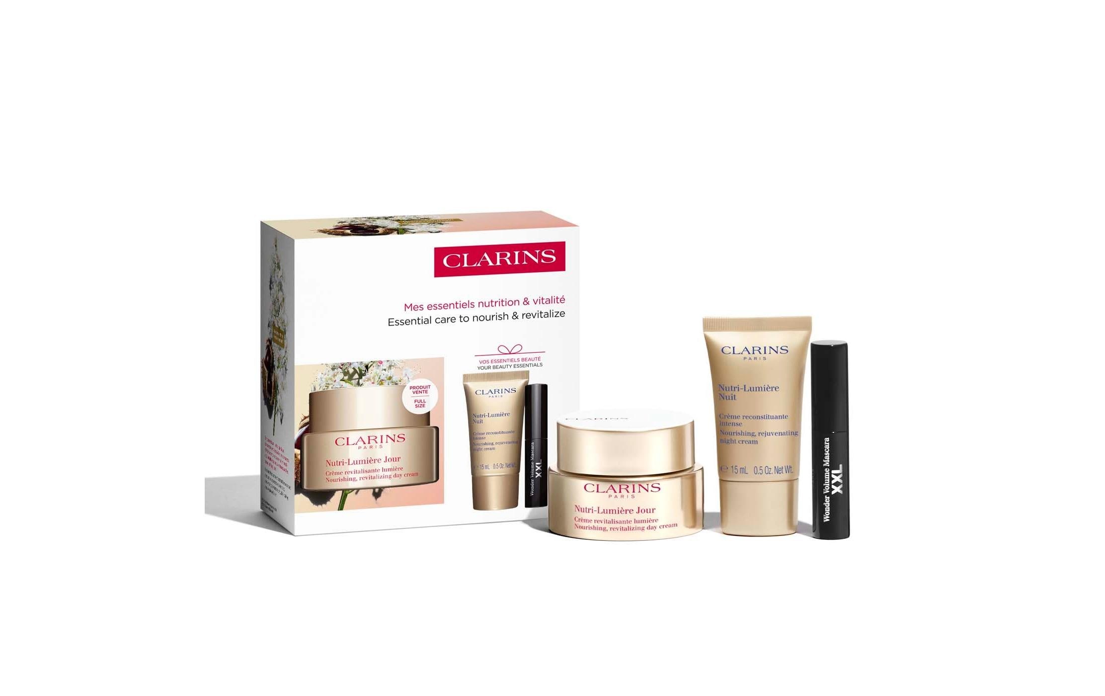 Clarins Anti-Aging-Creme »Nutri-Lumière Geschenkset 50 ml« Nutri-Lumière Anti-Aging-Geschenkset für reife Haut