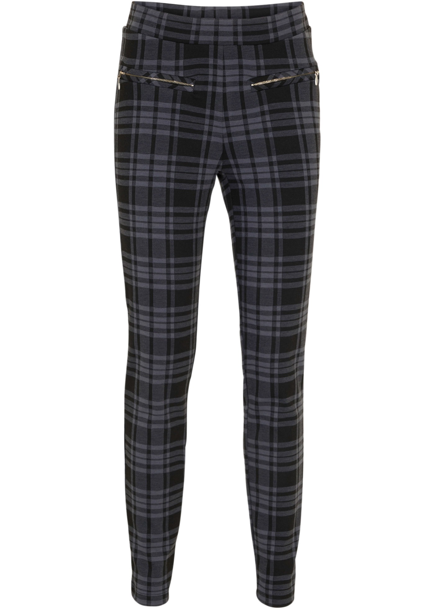 bonprix Pantalon en jersey  aus Polyester, Viskose und Elasthan, Slim fit Passform