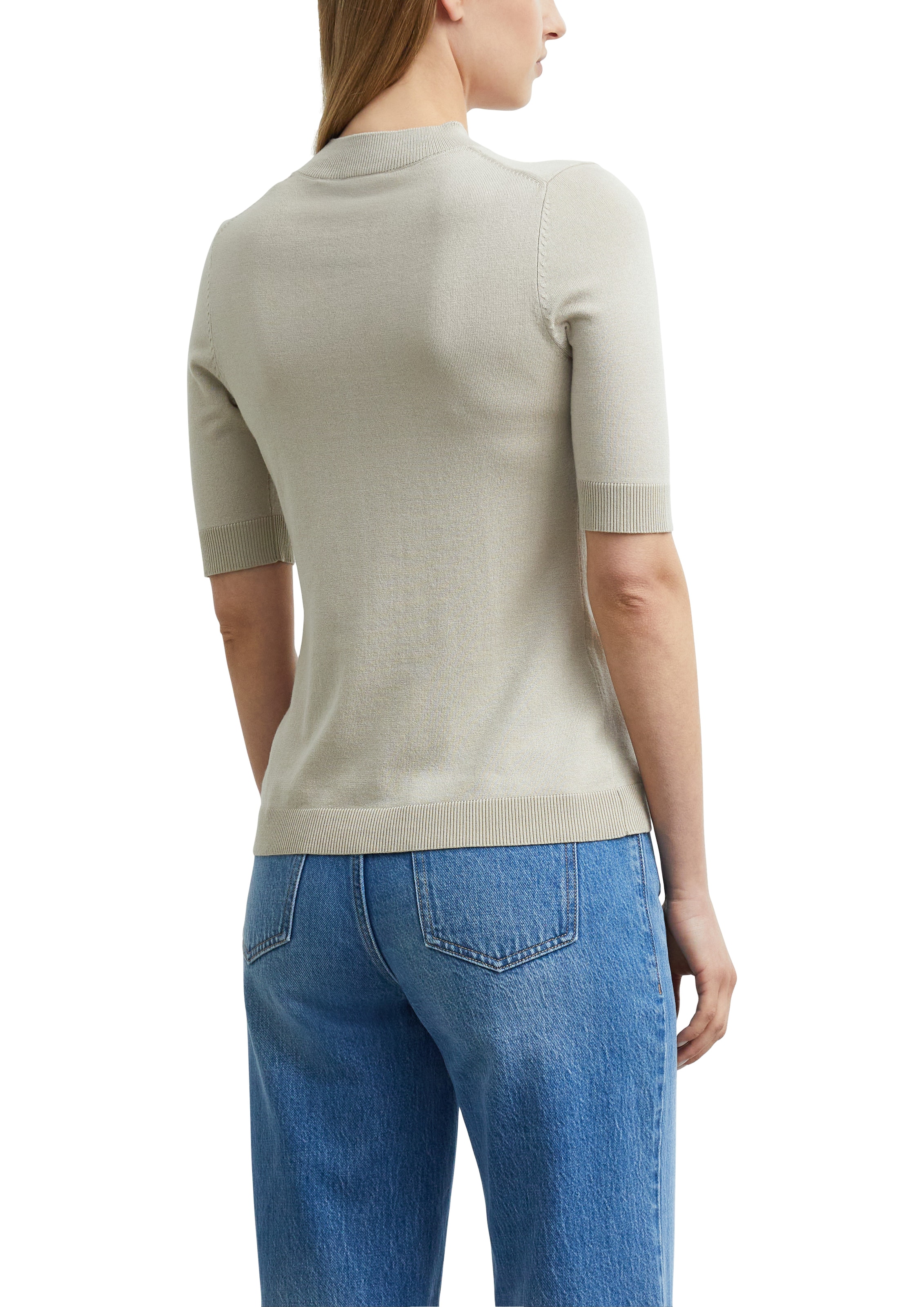Comma Strickpullover Halbarm mit Viskose
