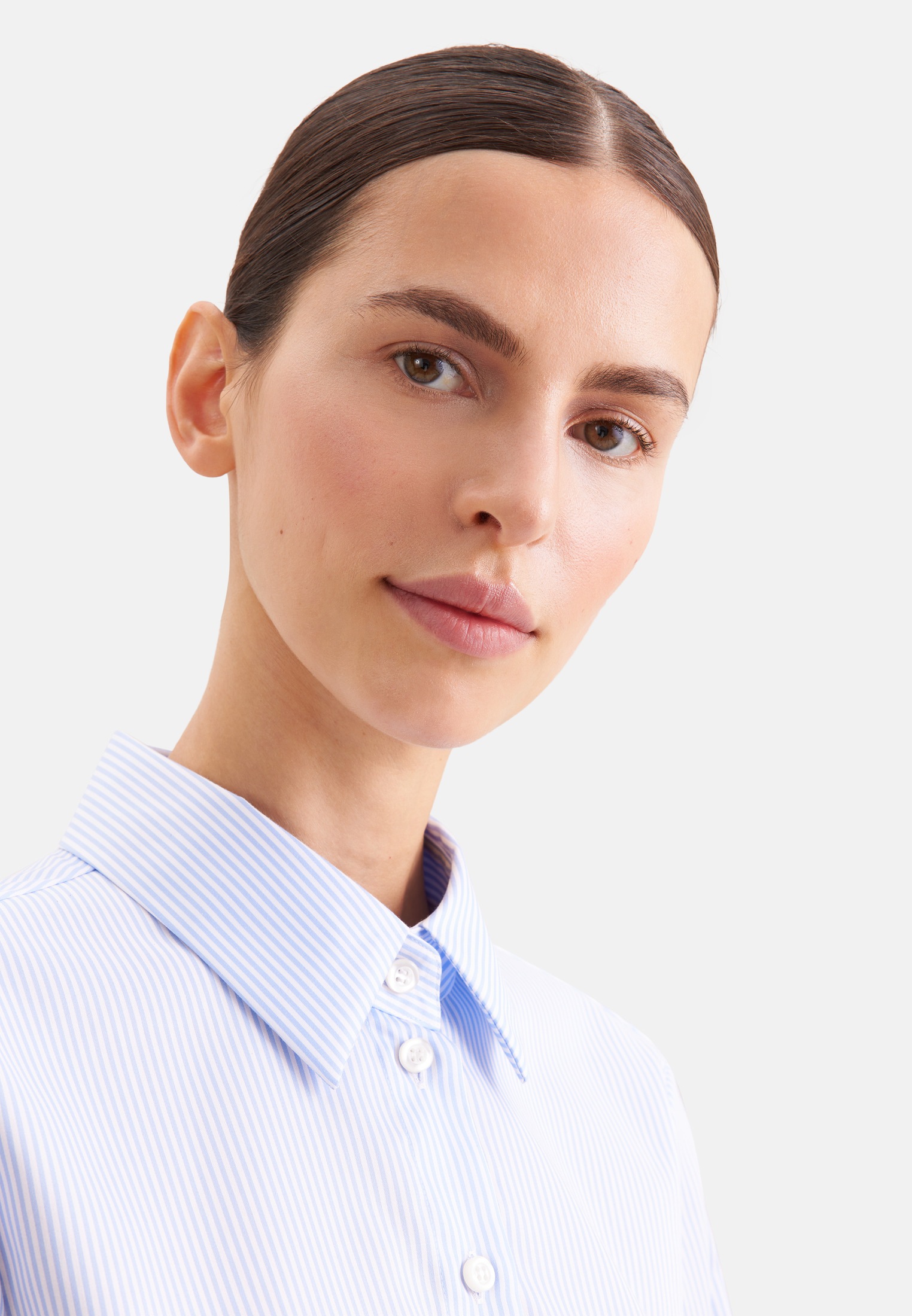 seidensticker Blouse chemise col 1/1 rayé