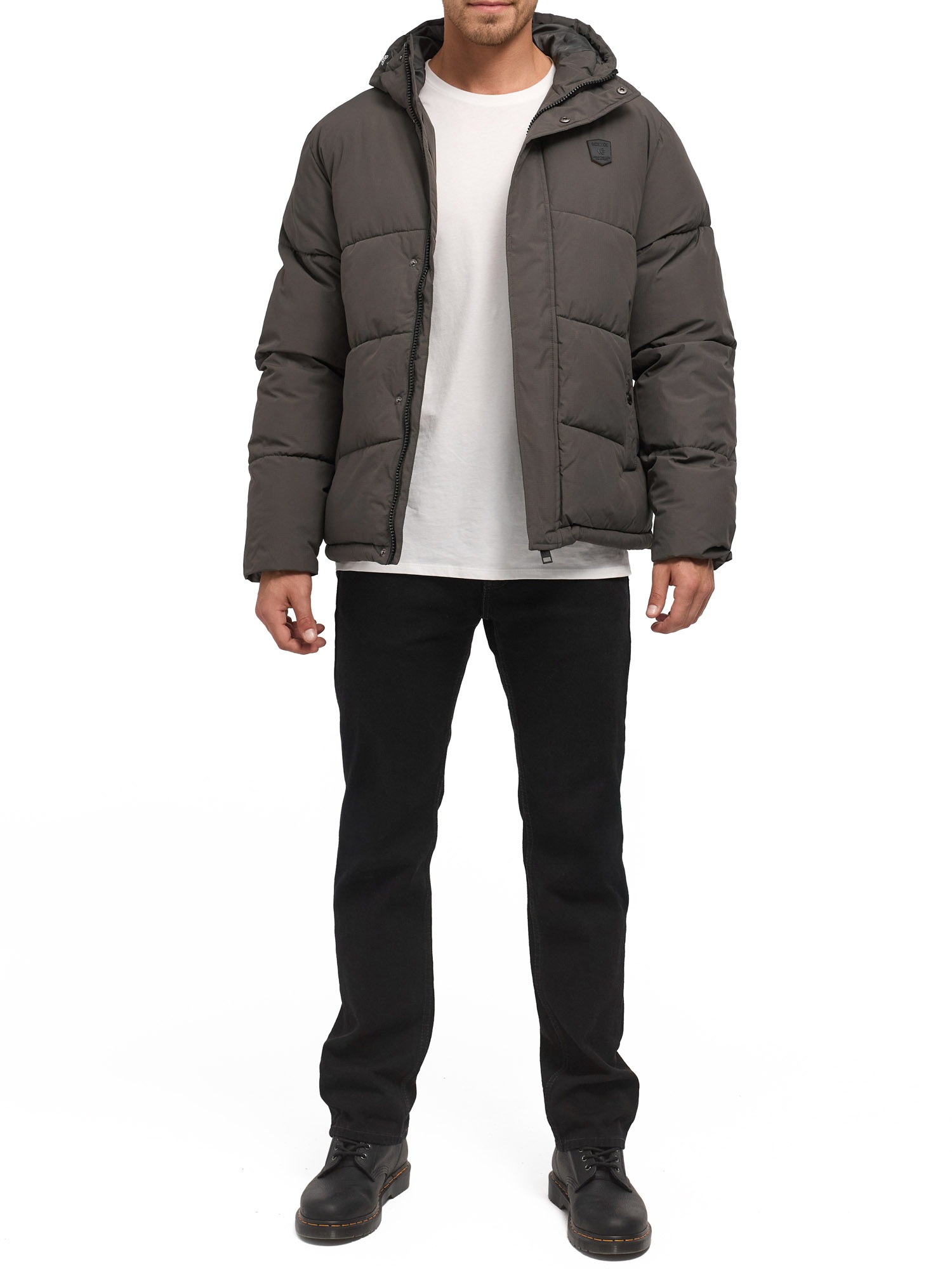 Indicode Steppjacke »INLaurill« mit Kapuze Kunstfaser, regular fit