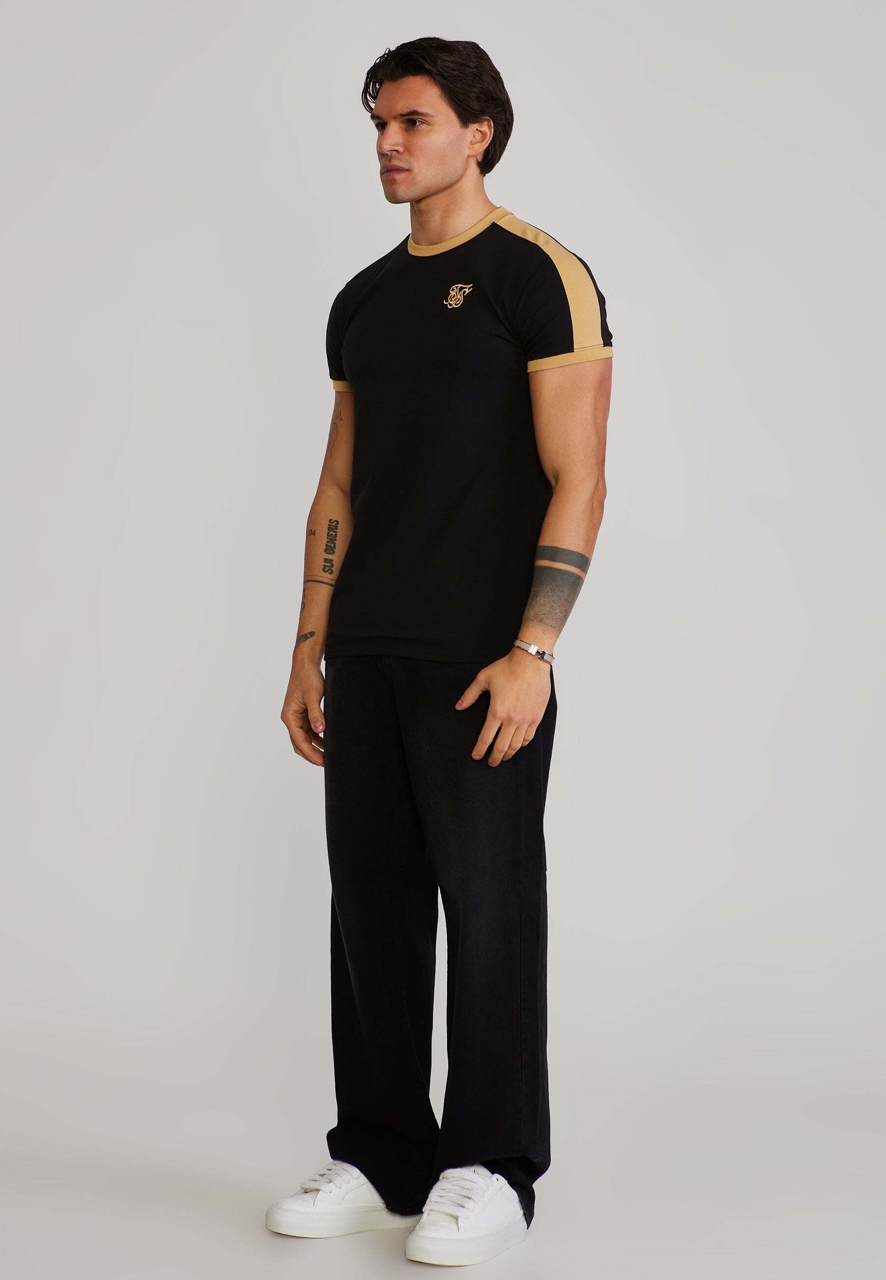 Siksilk T-Shirt »Siksilk T-Shirt Stripe Ringer«