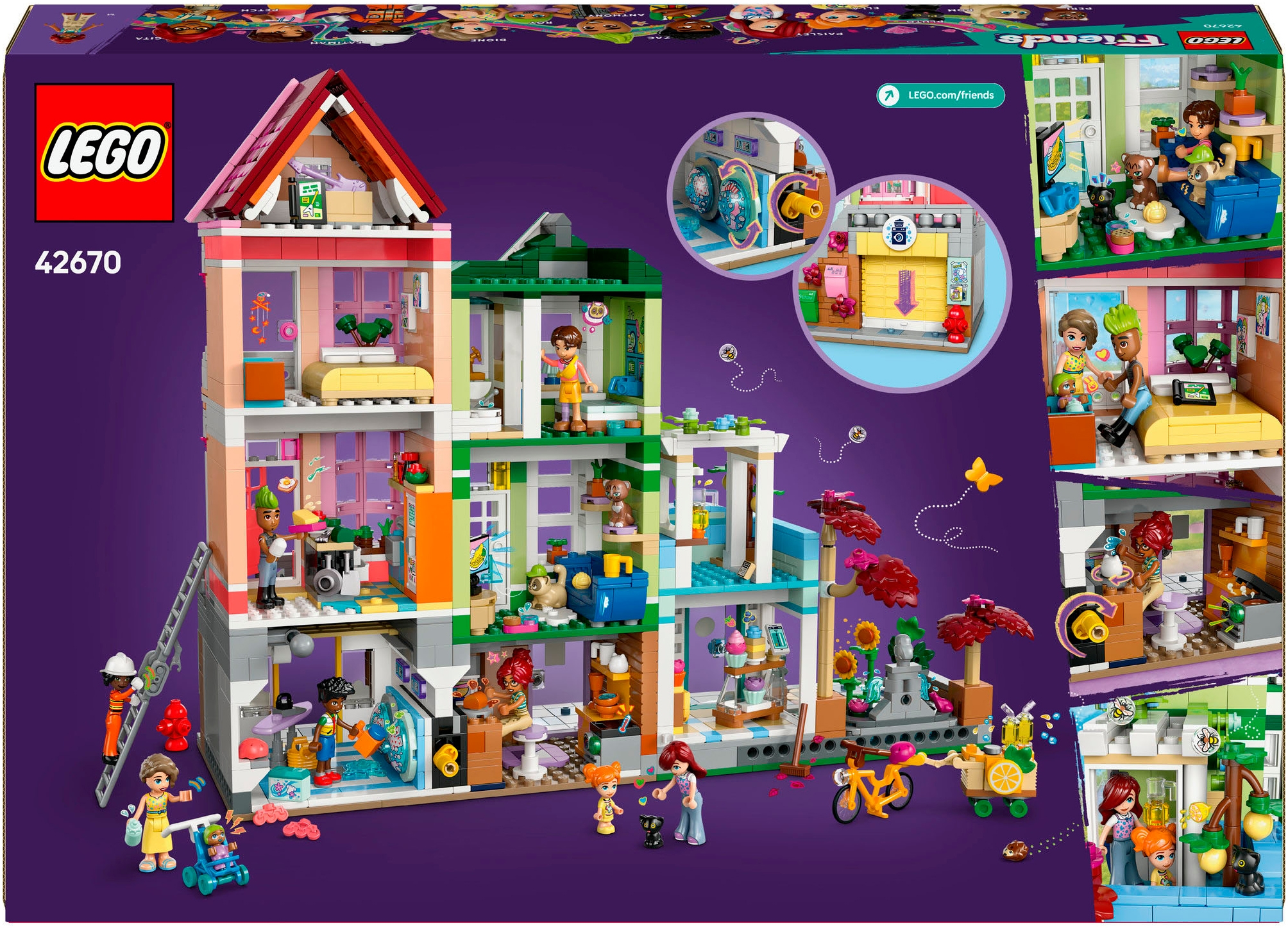 LEGO® Pions de construction »Heartlake City Wohn- und Einkaufsstrasse (42670), LEGO Friends« Made in Europe