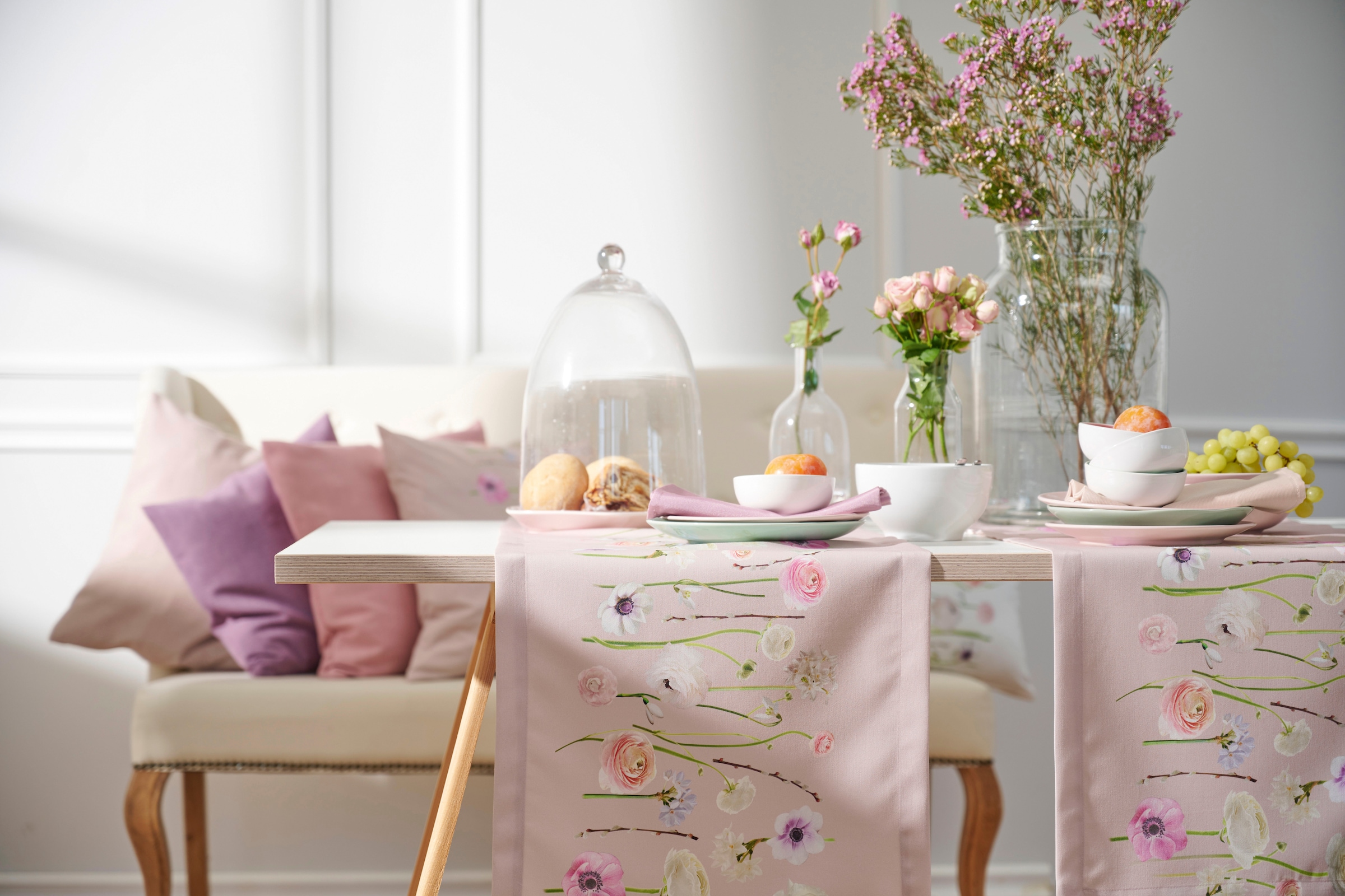 APELT Coussin décoratif »6403« mit Ranunkeln, Kissenhülle ohne Füllung, 1 Stück