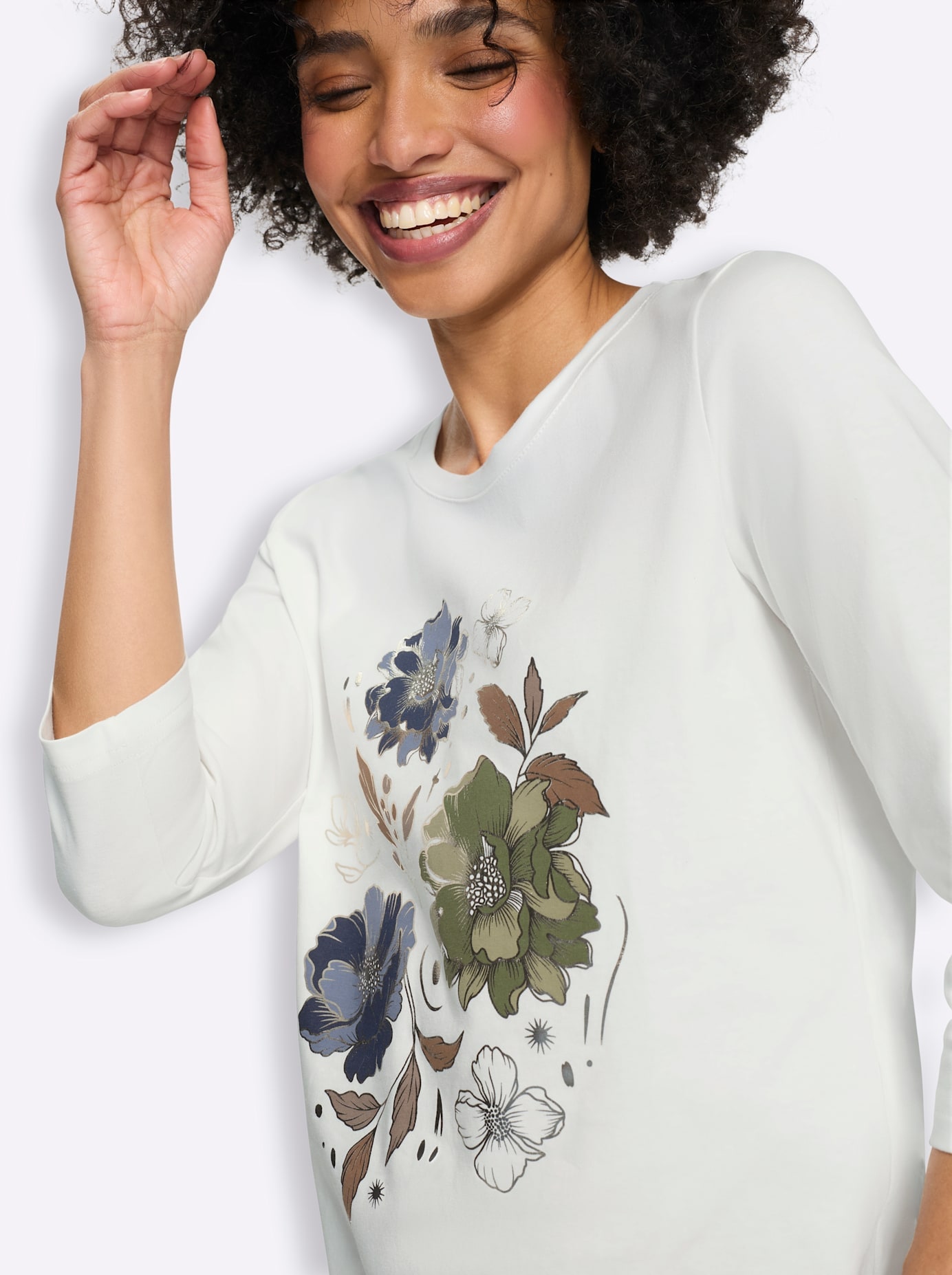 heine 3/4-Arm-Shirt »Druck-Shirt« 1