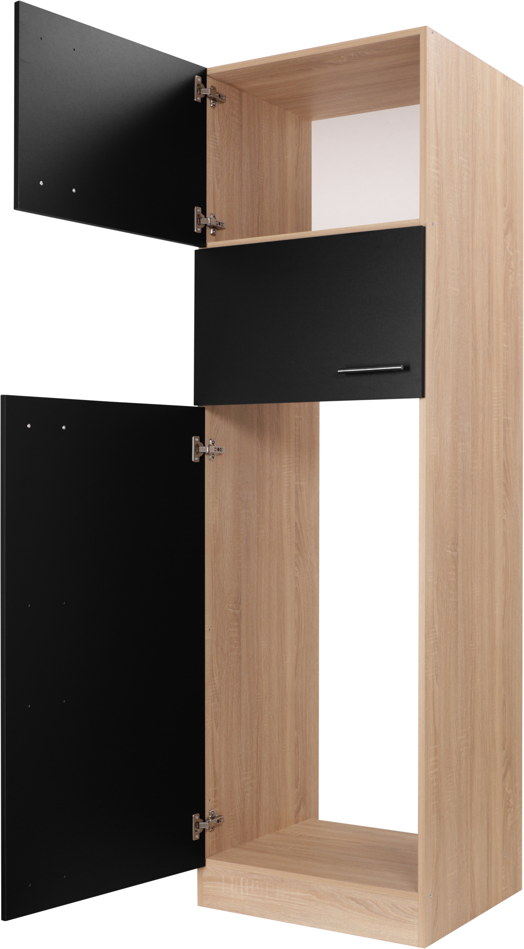 RESPEKTA Kühlumbauschrank »Merle« Breite 60 cm, Türen wechselseitig anschlagbar, Höhe 200 cm