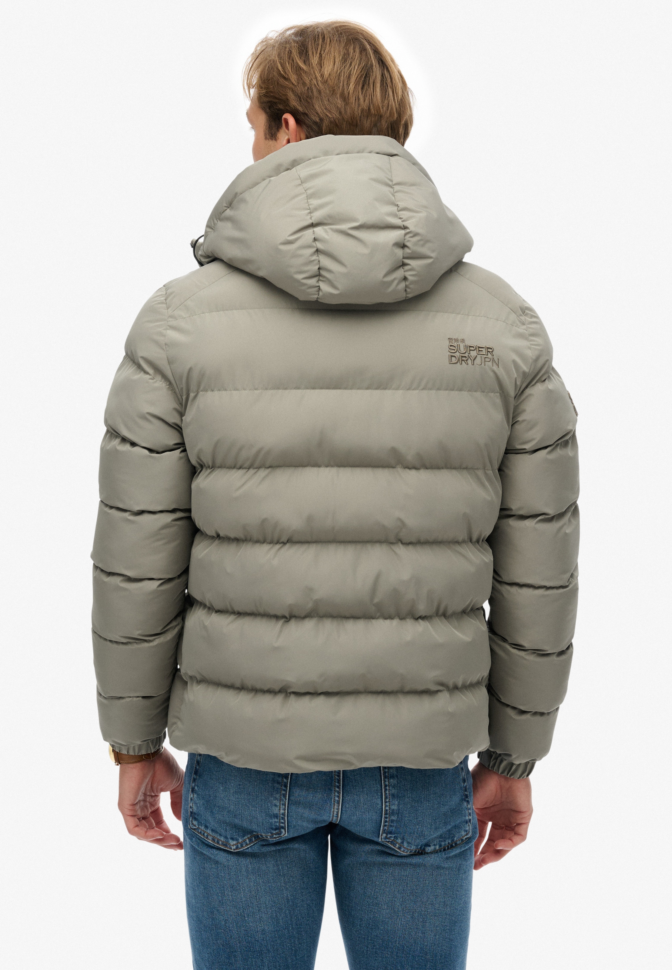 Superdry »HOODED SPORTS PUFFER JACKET« mit Kapuze Kunstfaser, relaxed fit
