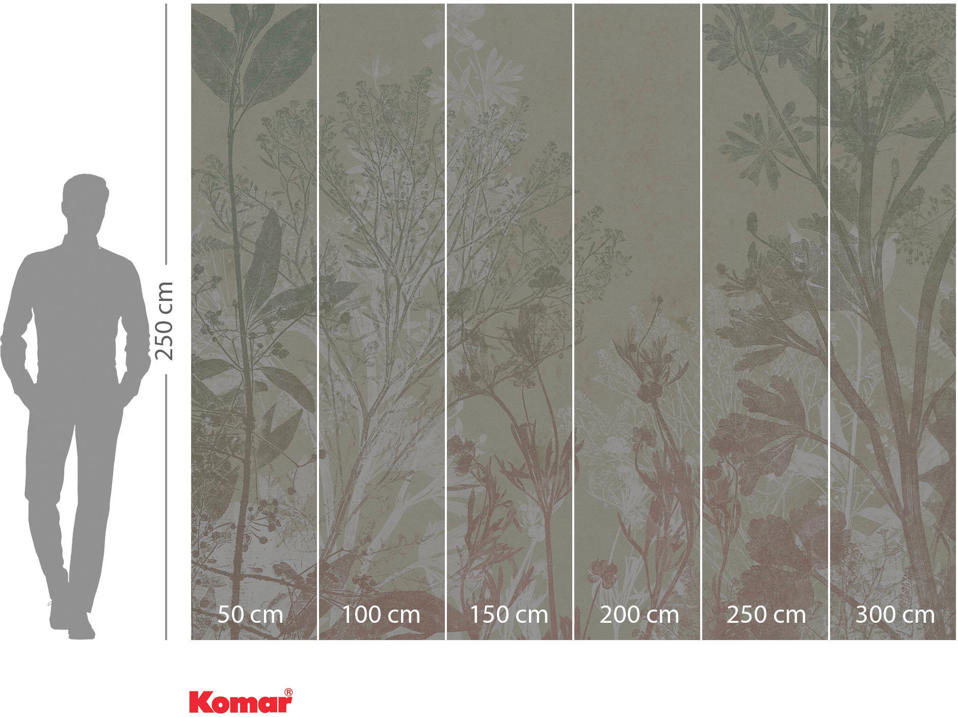 Komar Vliestapete »Digitaldruck Vlies -  Healing Harvest - Grösse 300 x 250 cm« bedruckt glatt Wohnzimmer, Schlafzimmer