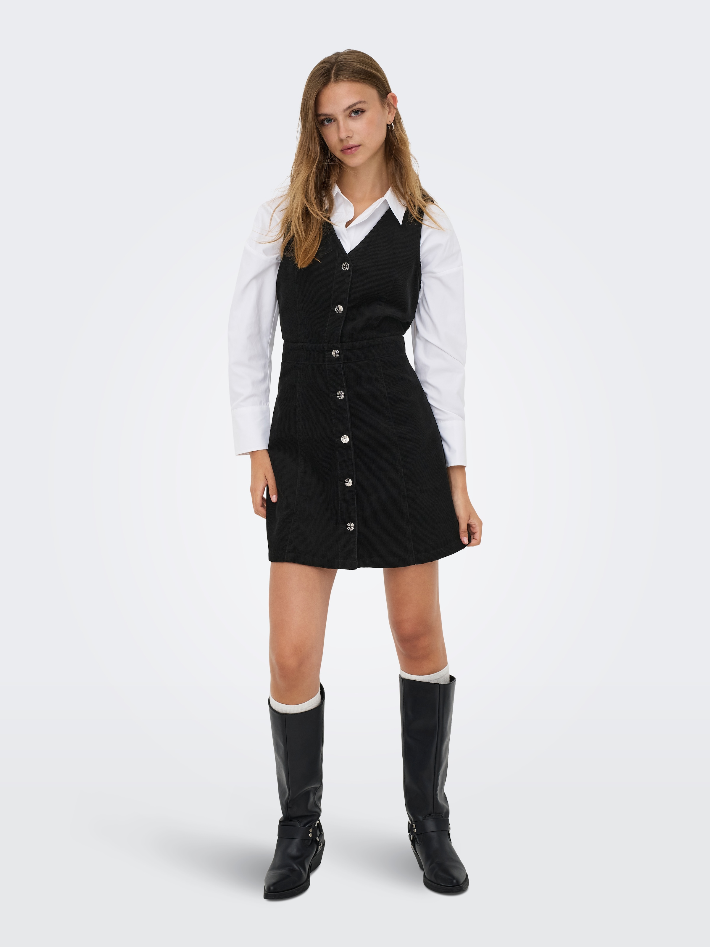 ONLY Cordkleid »ONLMOXIE S/L BUT CORD DRESS CC PNT«